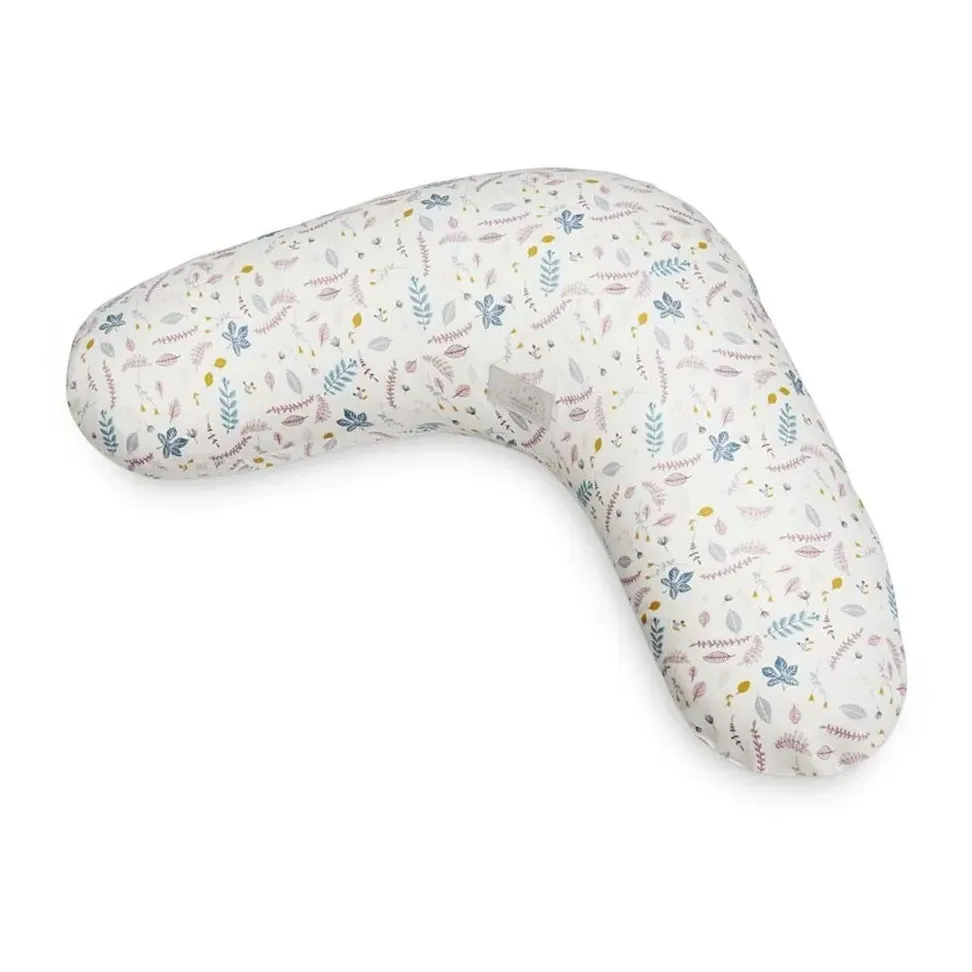 Feuilles Breast Feeding Cushion Cover - Pink, Organic Cotton product