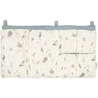 Sea Garden Cot Bed Pocket - Blue, Organic Cotton alternate view