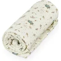 Sea Garden Muslin Blanket - Blue, Organic Cotton alternate view