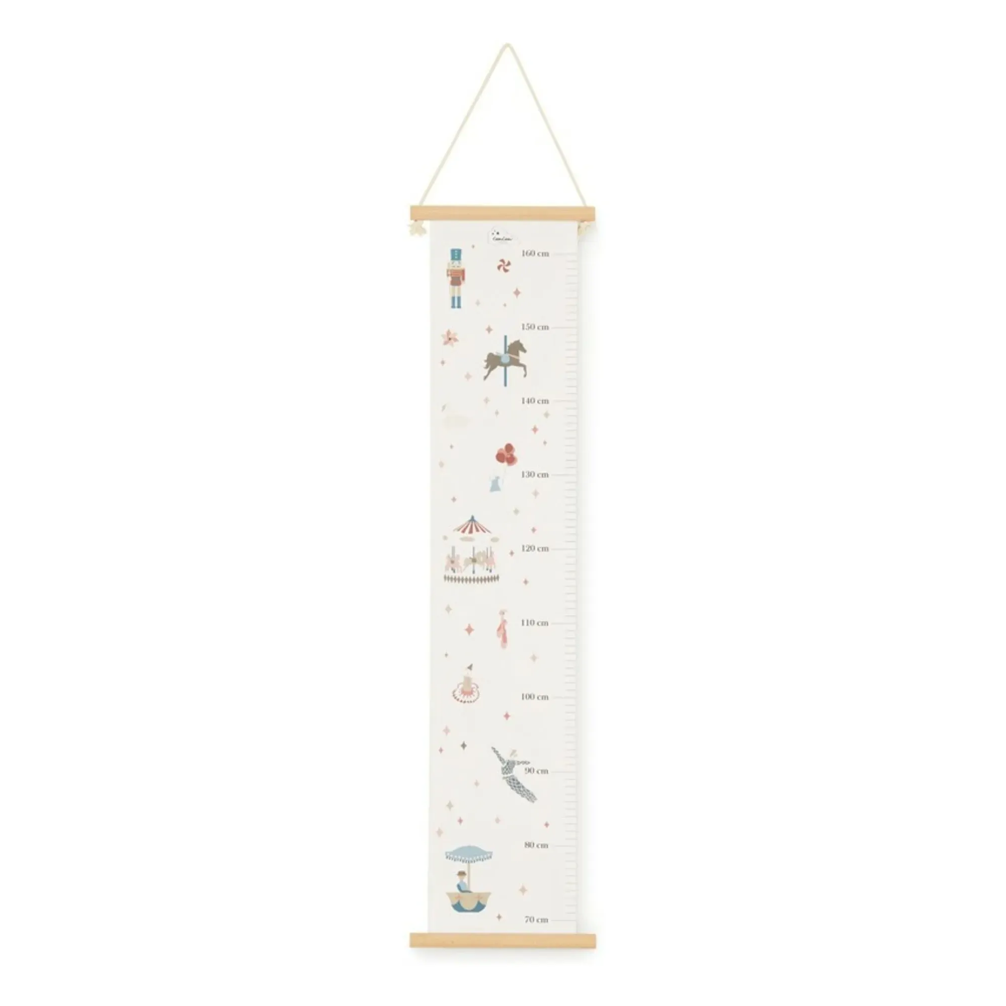 Toise Carrousel Wall Height Chart - Red, Paper product
