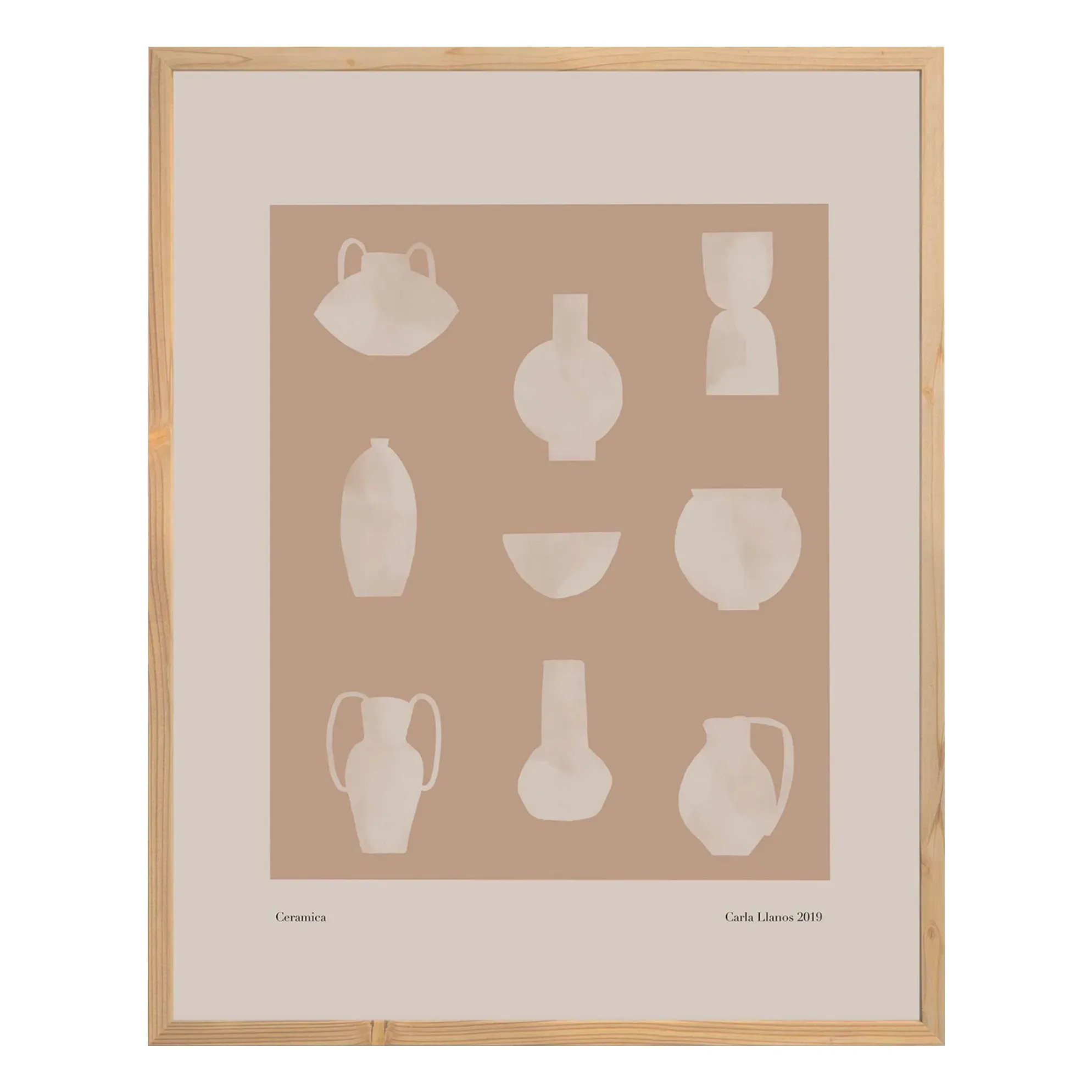 Carla Llanos Ceramica Poster - Multicoloured product