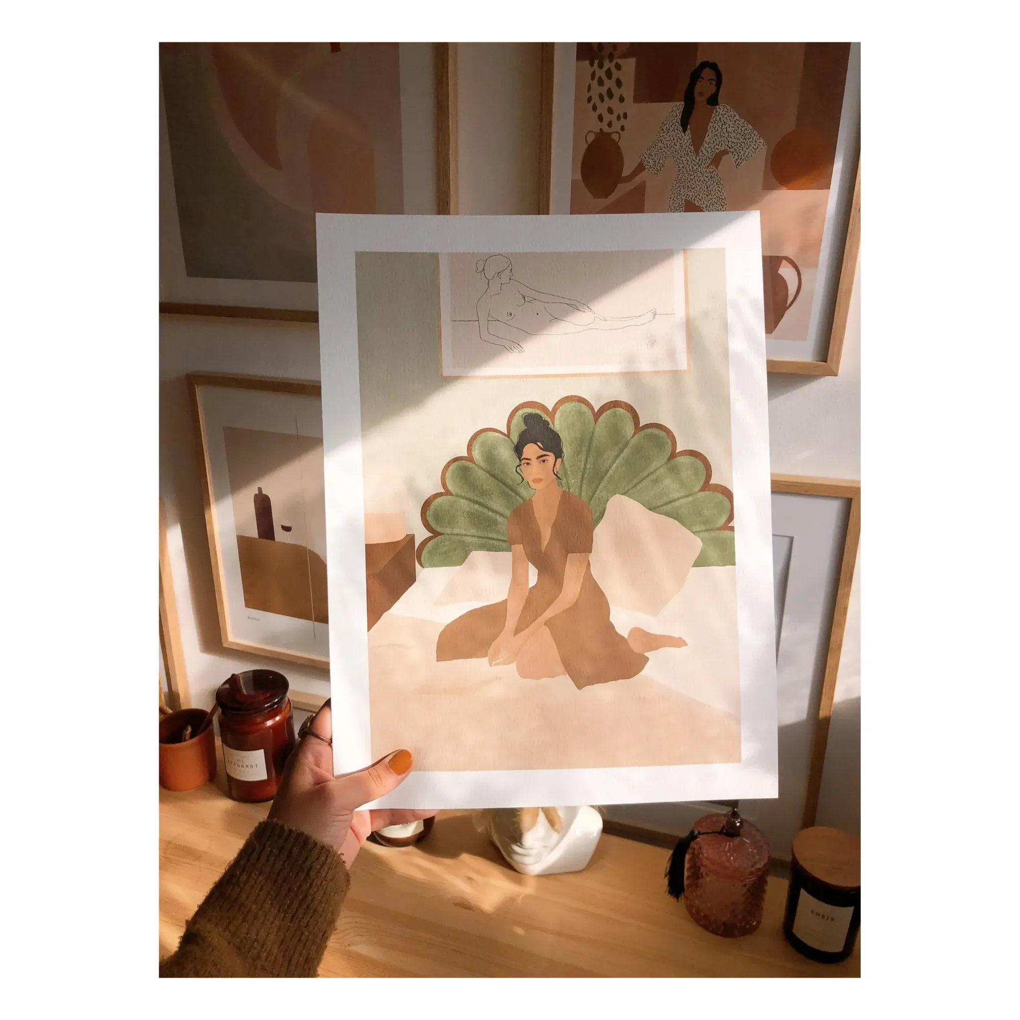 Carla Llanos Home Poster - Multicoloured, Paper alternate view