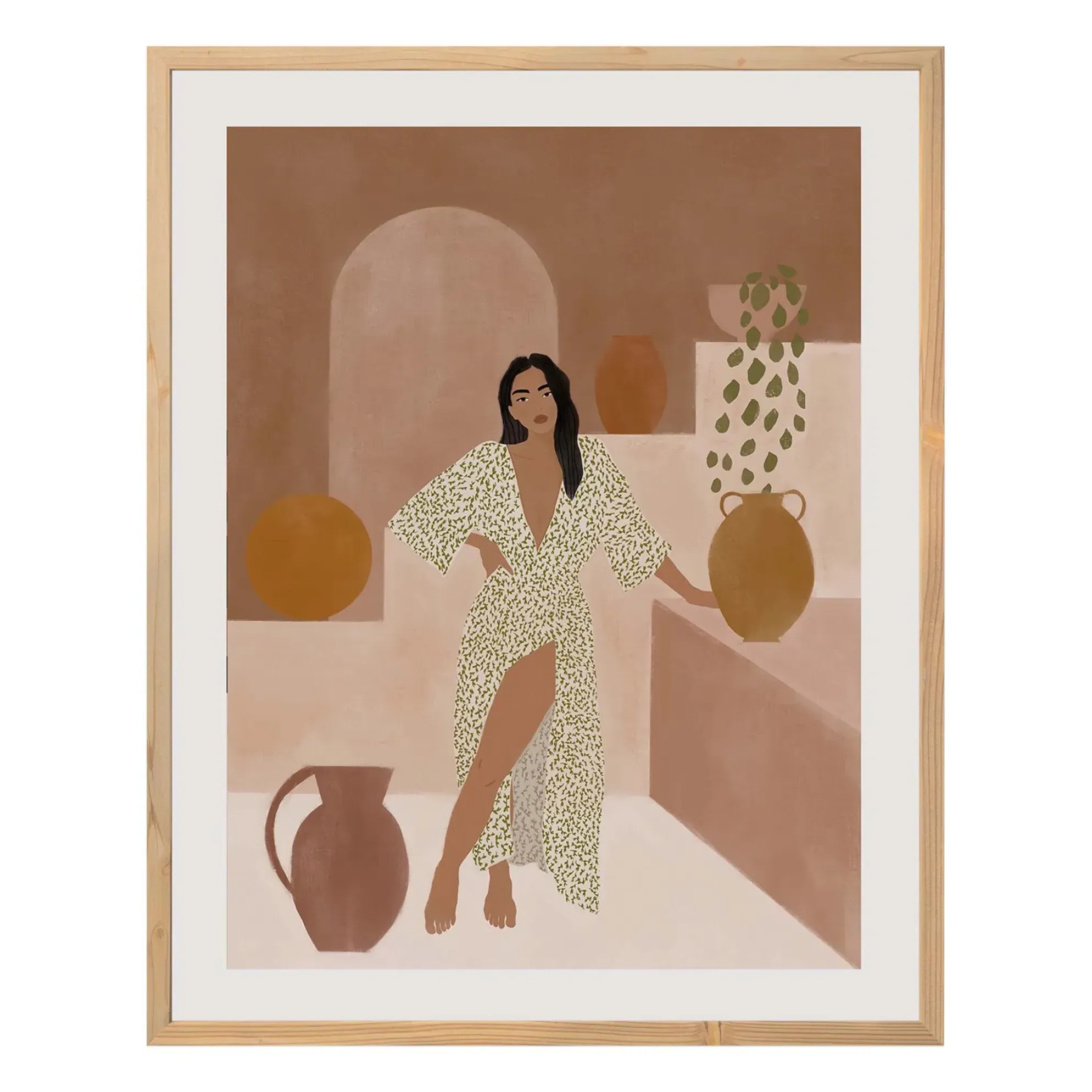 Carla Llanos Vacation Art Print - Multicoloured product