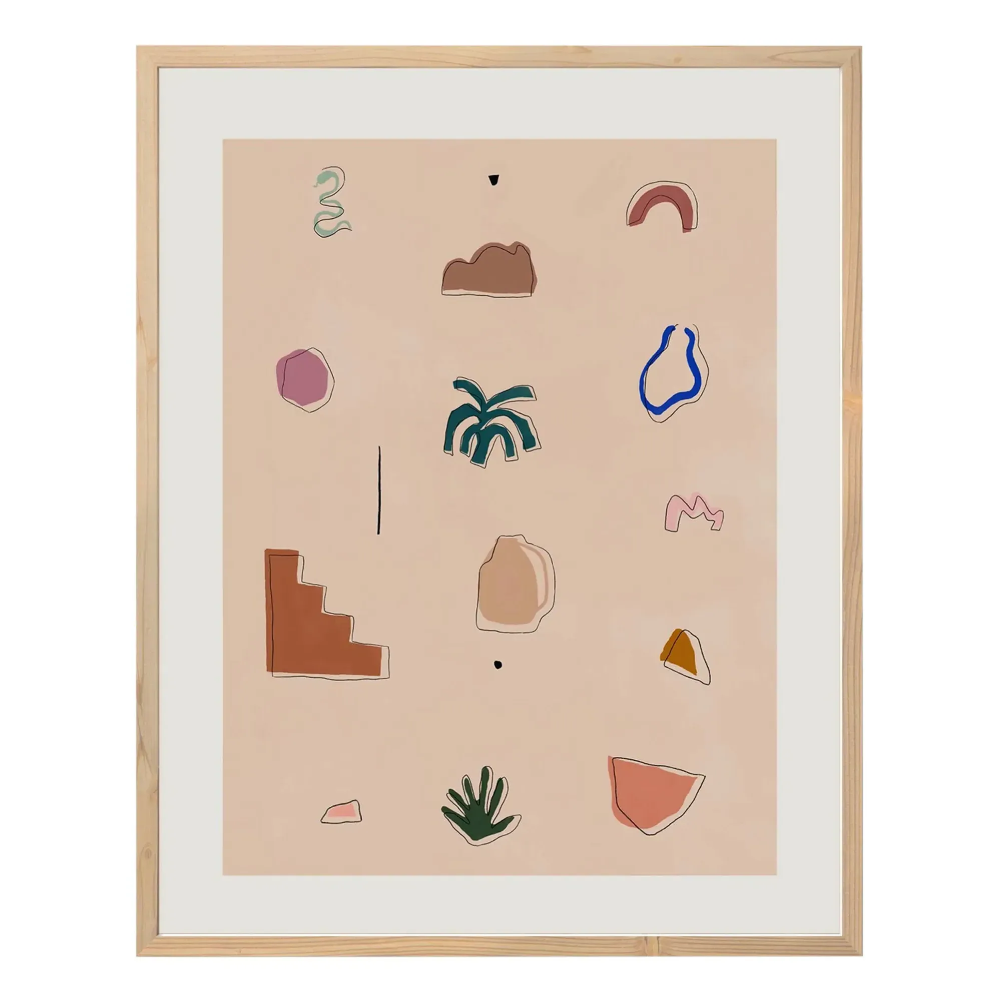 Desert Vibes Art Print - Multicoloured, Paper product
