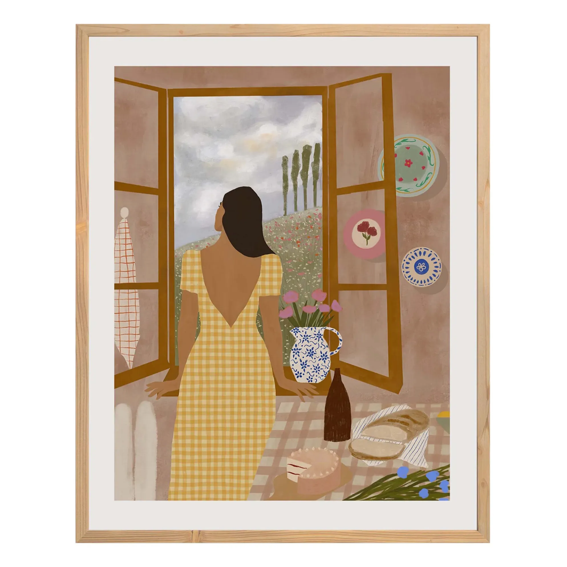 The Cottage Art Print - Multicoloured product