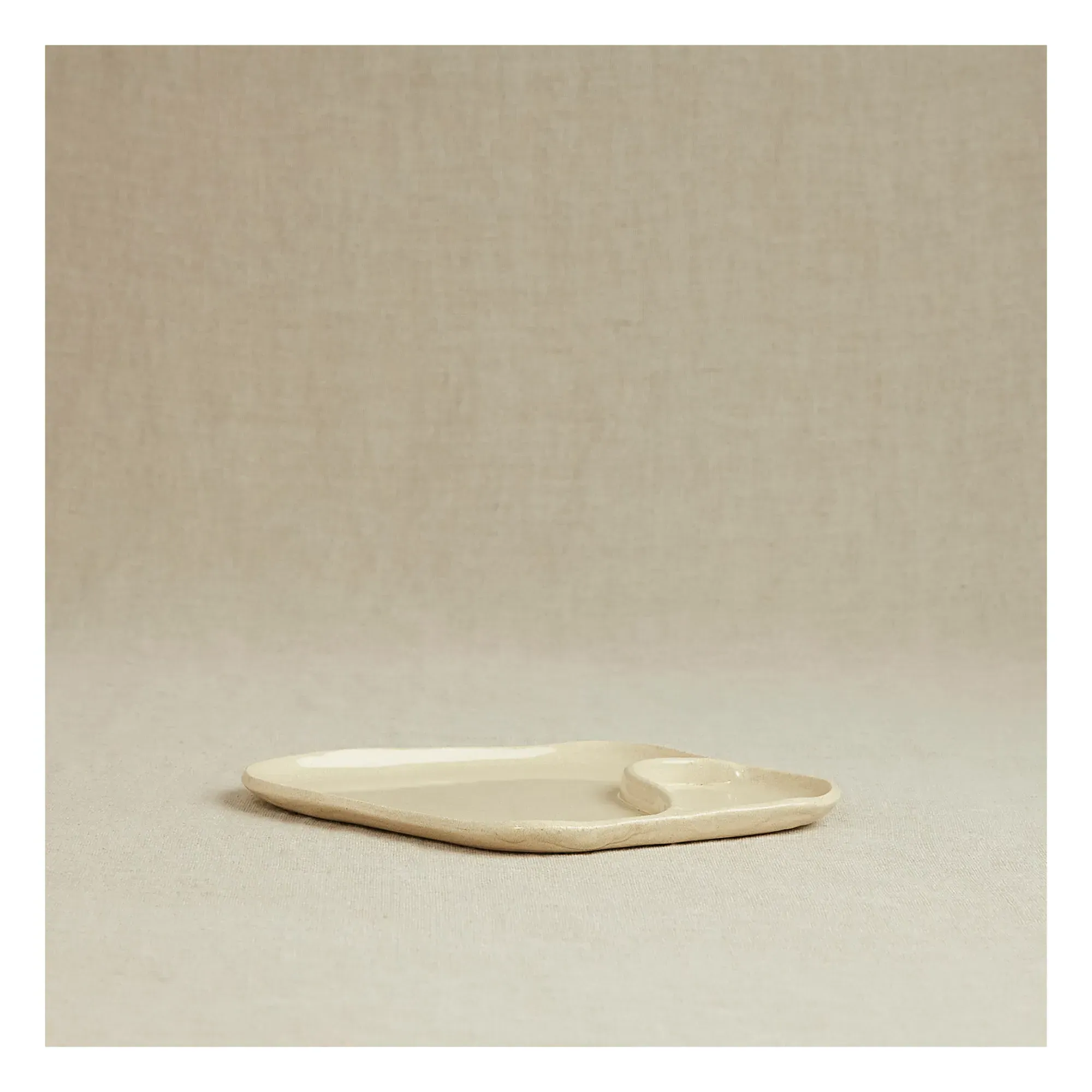 Casa Cecu Divided Display Dish - Cream, Ceramic alternate view