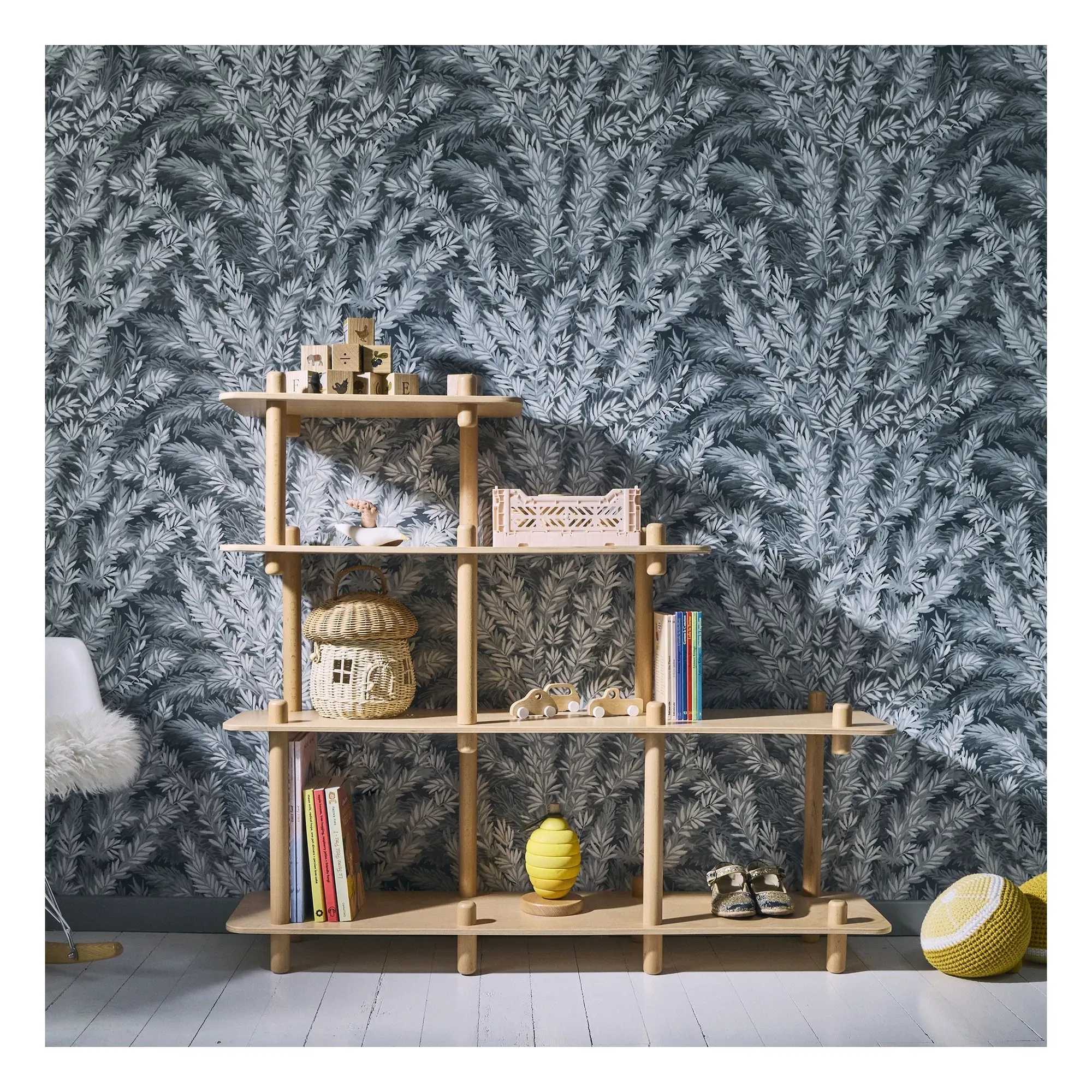 Filo Wall-Mounted Bookcase - Beech alternate view