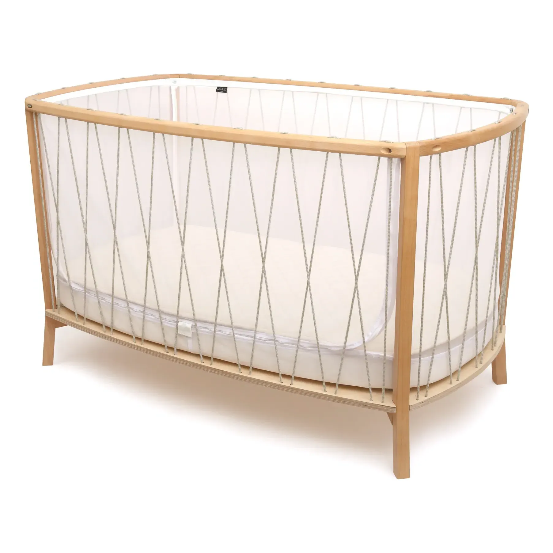 Kimi Convertible Cot - Vert Lichen, Beech Wood product