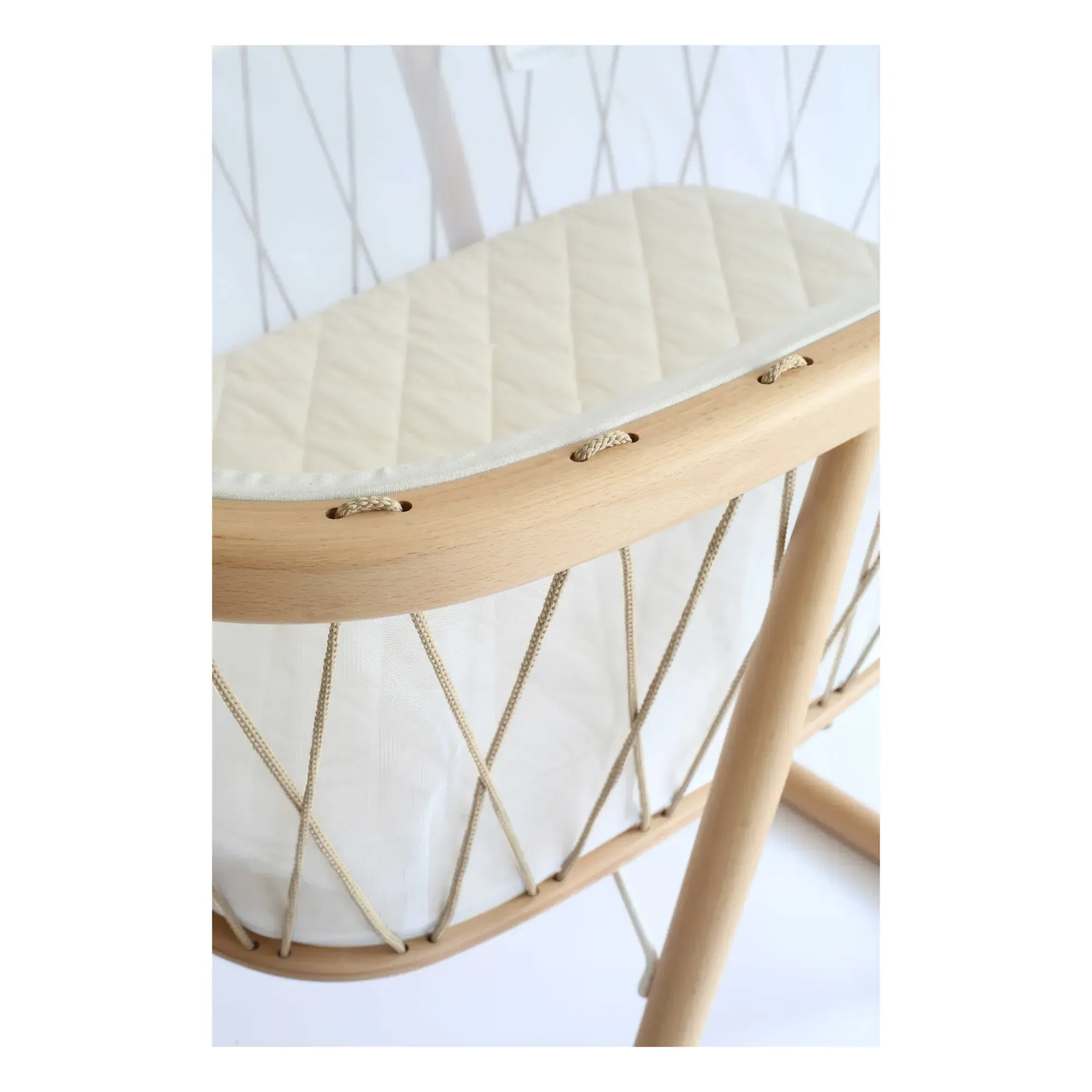 Kumi Cradle Mattress - White, Cotton alternate view