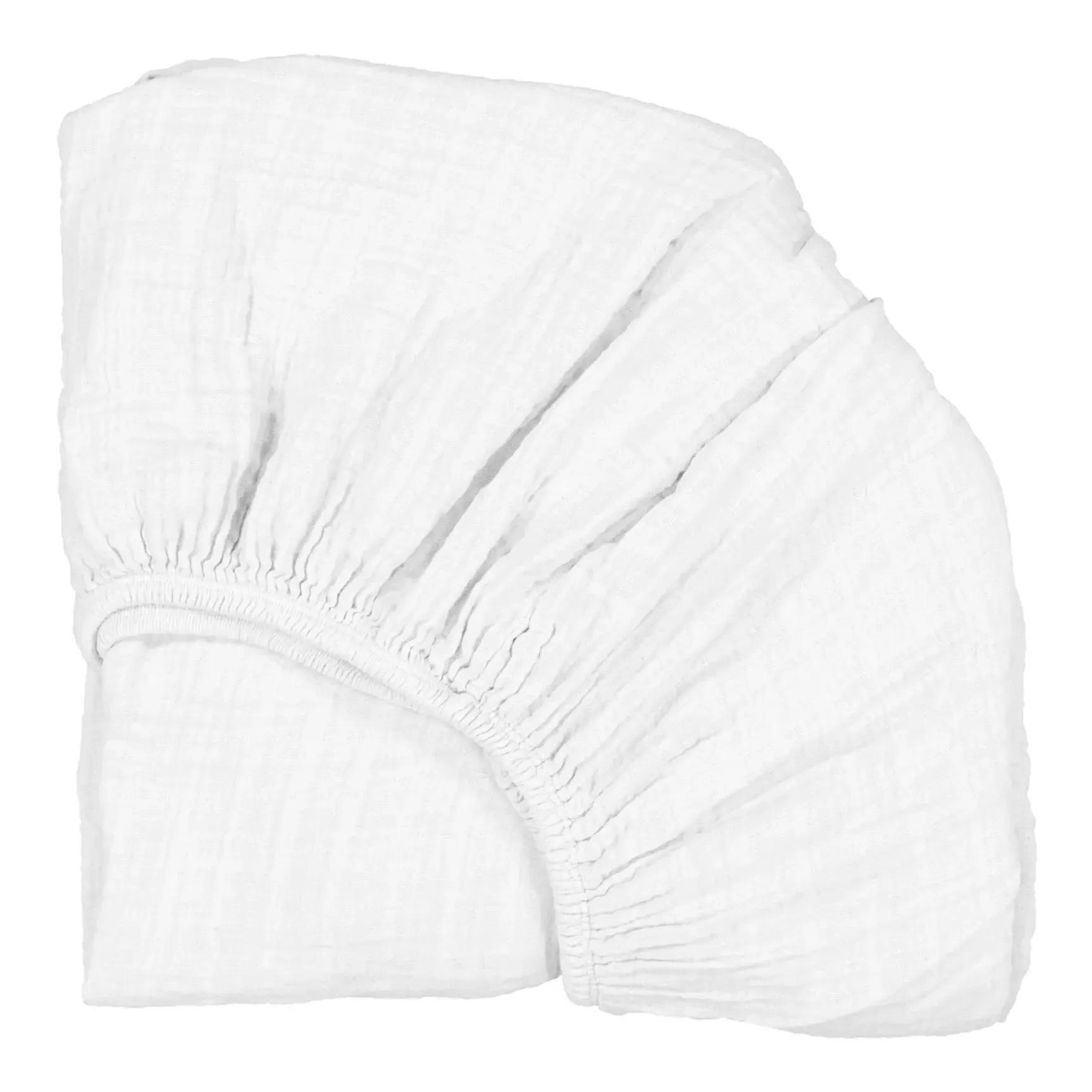 Kumi & Kuko Fitted Sheet - White, Organic Cotton product