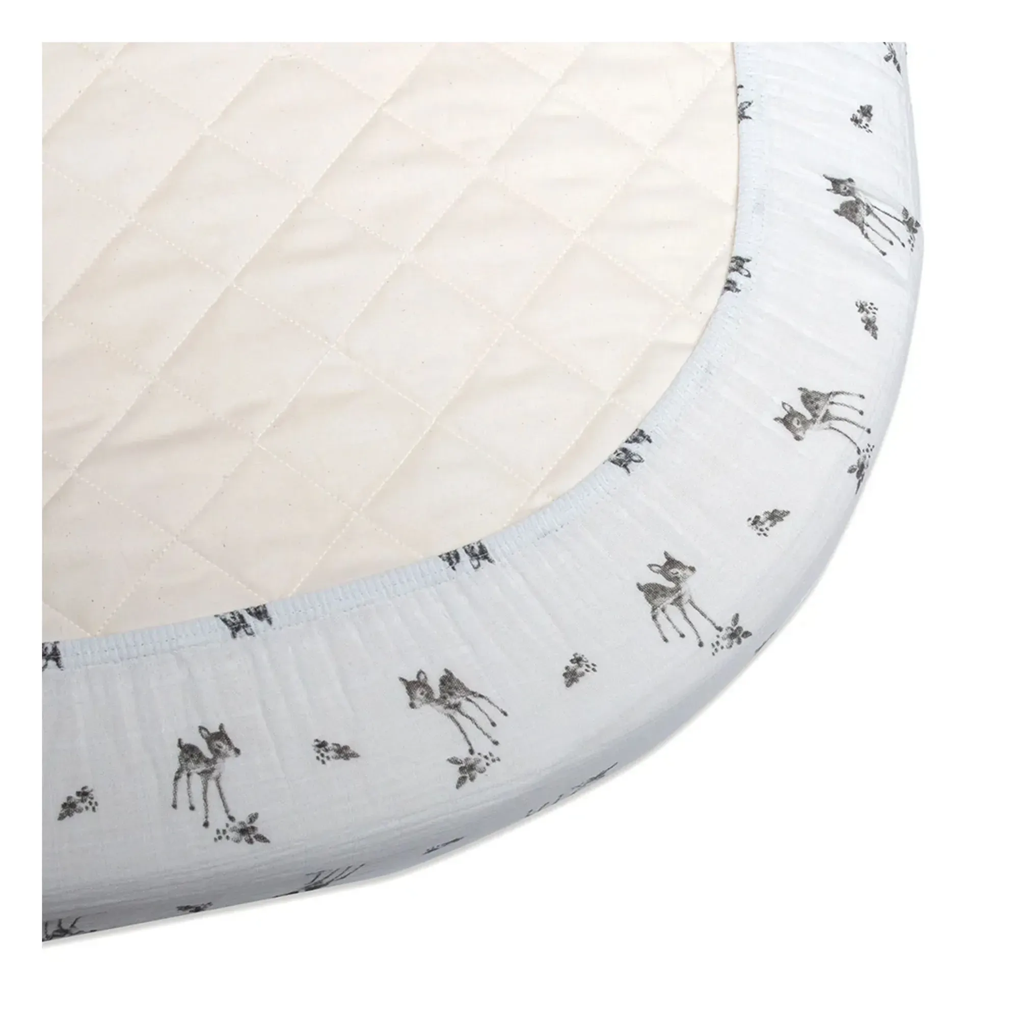 Lugo Faon Fitted Sheet - White, Cotton alternate view