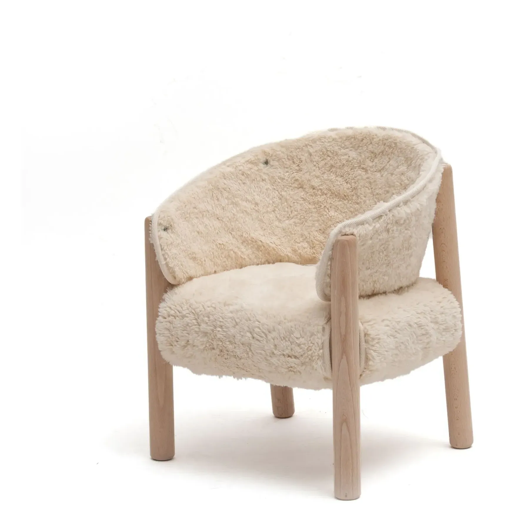 Saba Children's Chair - Ecru, Beech alternate view