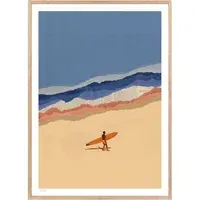 Ciel Glue Beach Boy Surfer Art Print - Multicoloured alternate view