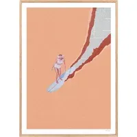 Ciel Glue Flower Power Wall Art Poster - Coral alternate view
