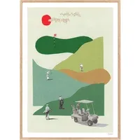 Fairway Golf Collage Poster - Green alternate view