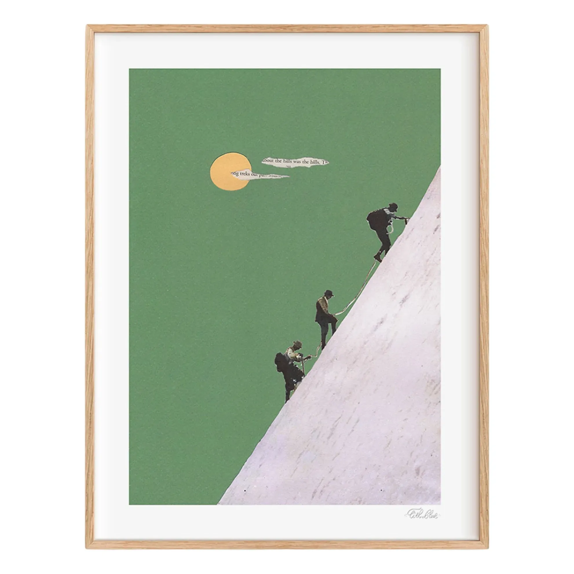 Mountain n°2 Rope Limited Edition Poster - Green product