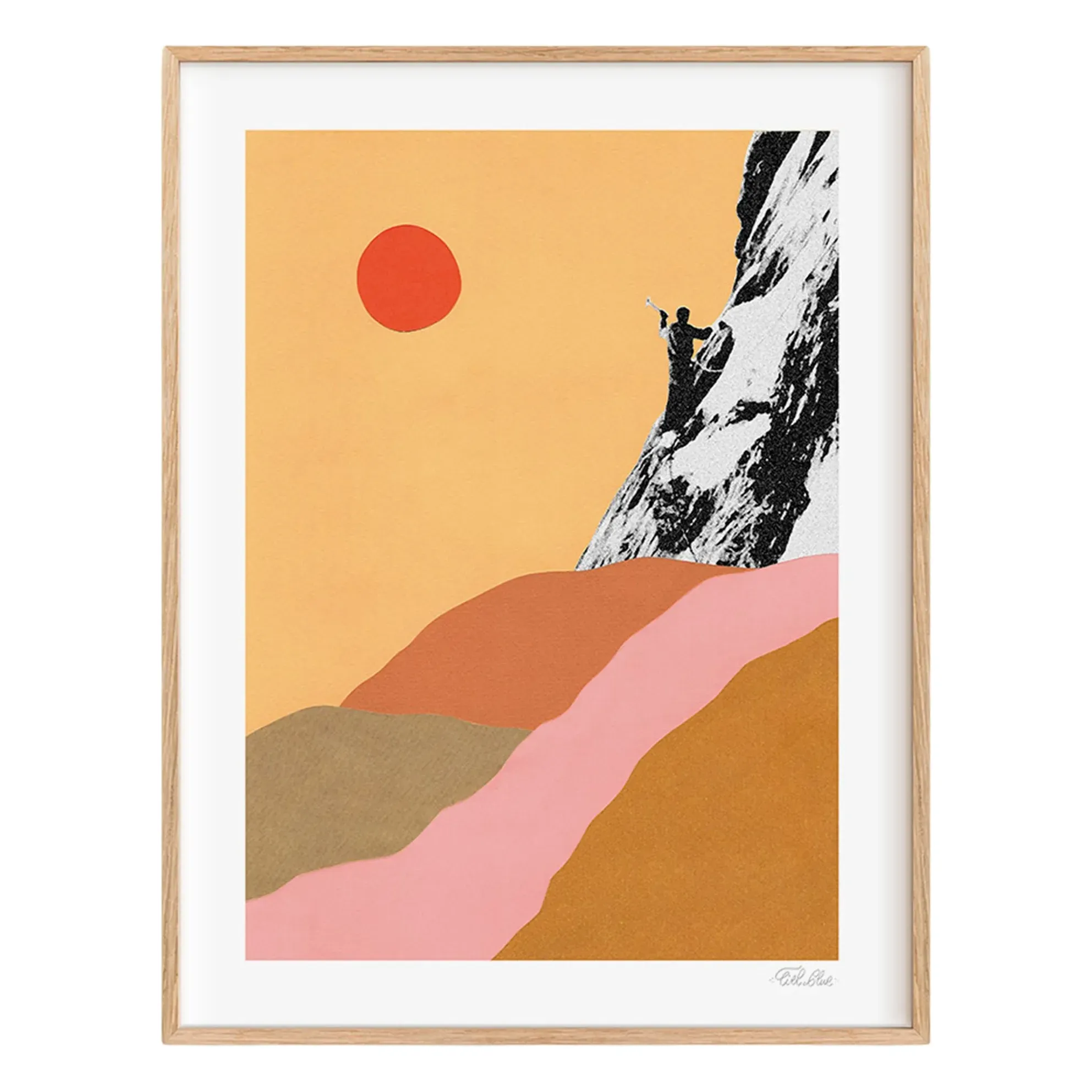 Mountain n°4 Climb Limited Edition Poster - Orange product