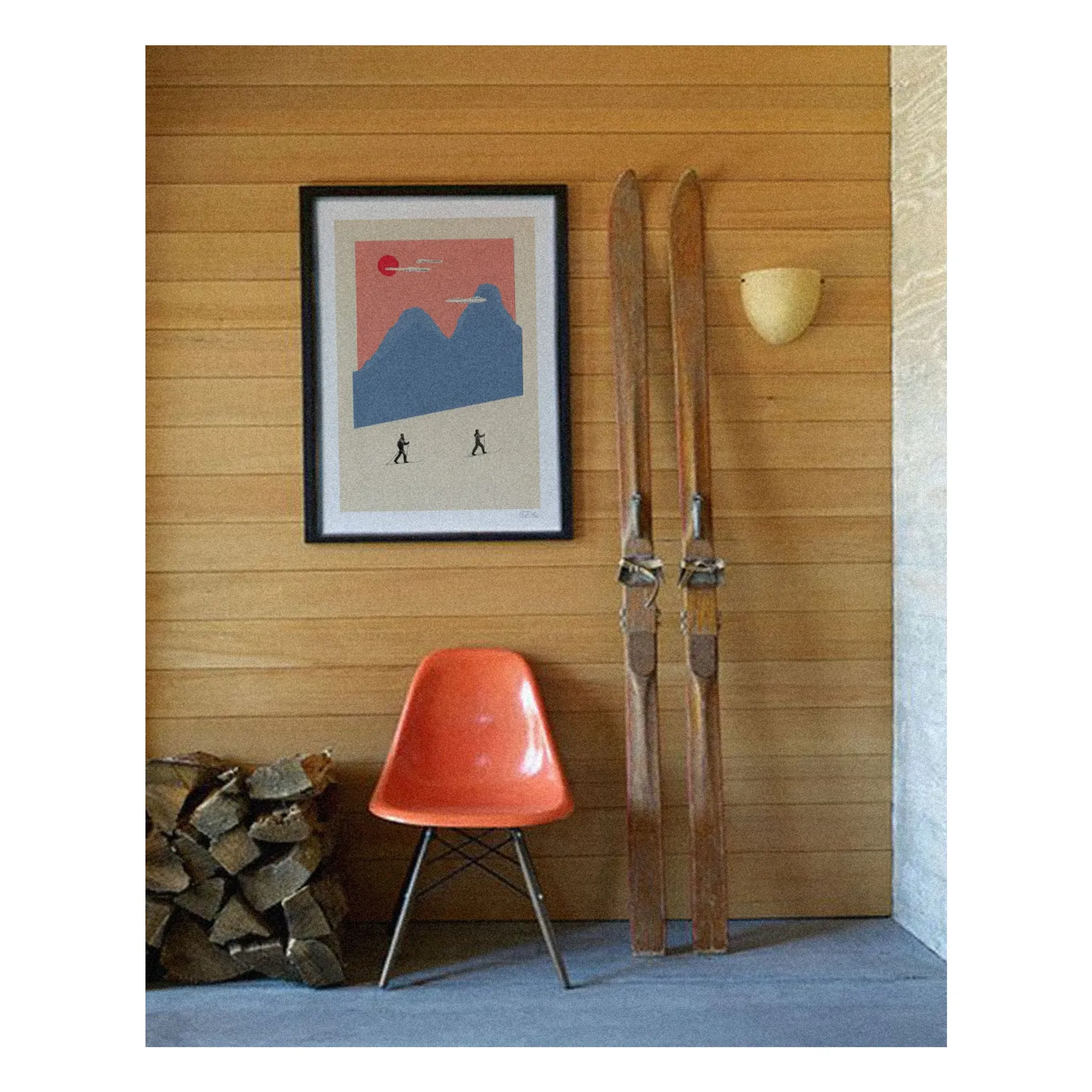 Mountain n°5 Cross Country Limited Edition Poster - Pink alternate view