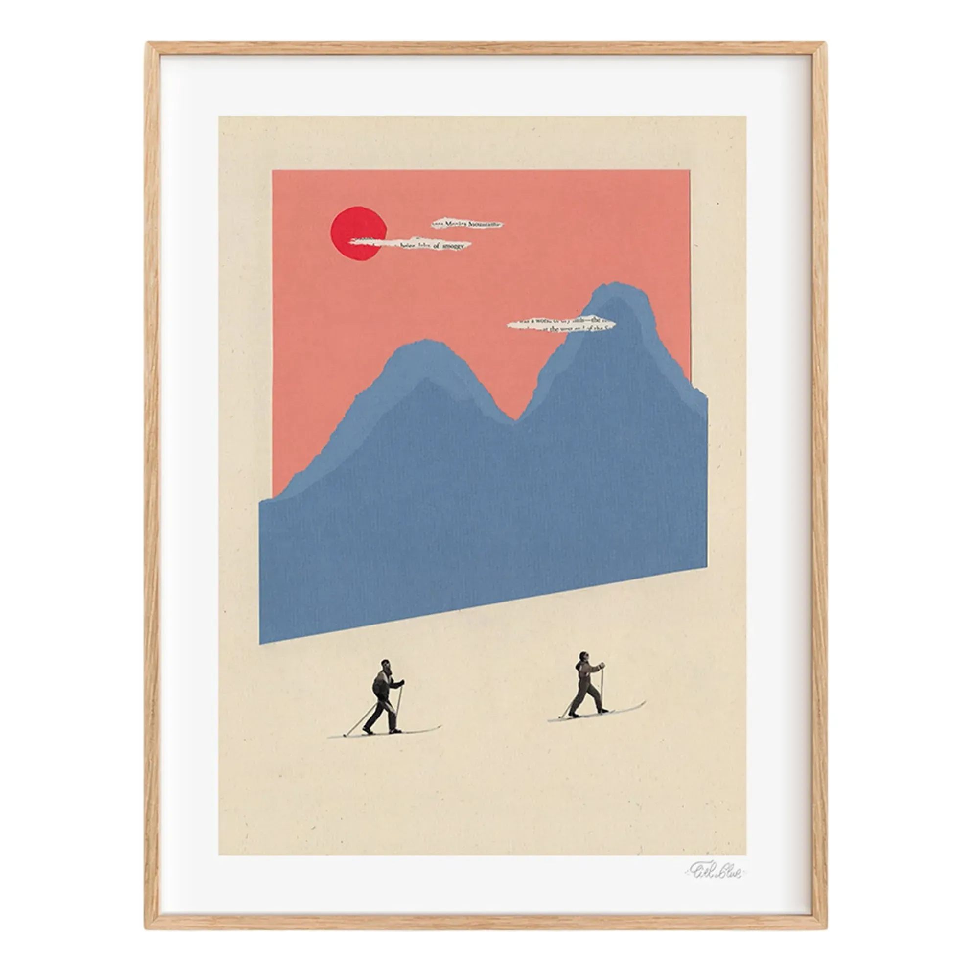 Mountain n°5 Cross Country Limited Edition Poster - Pink product