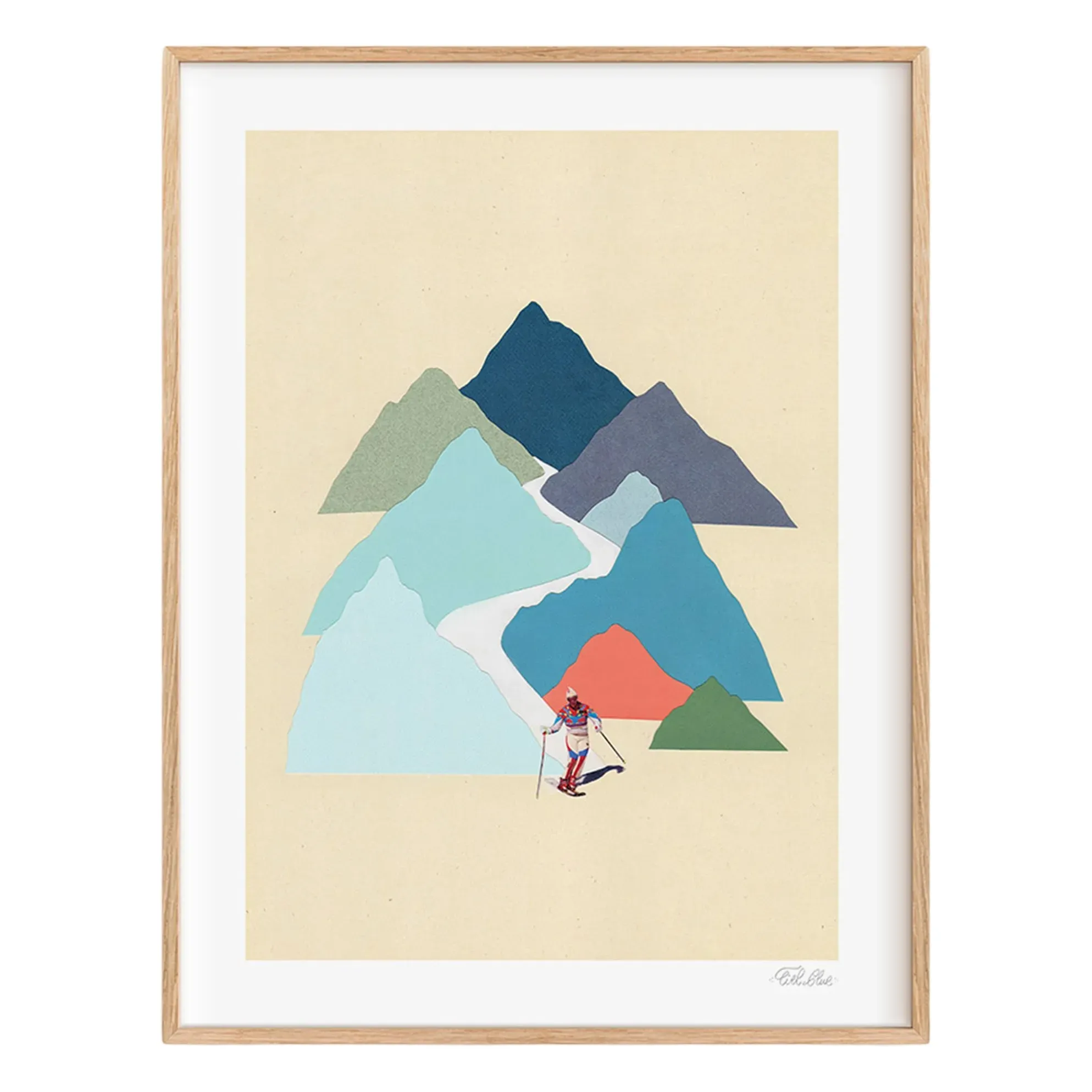 Mountain n°8 Slope Limited Edition Poster - Multicoloured product