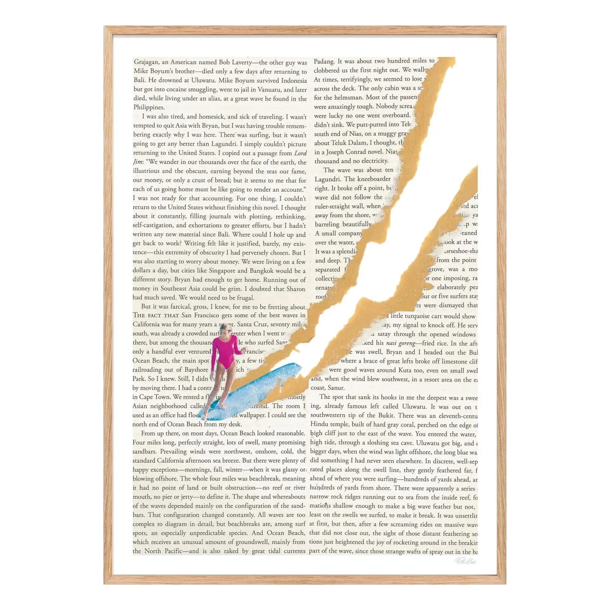 Reading Baleal Surf Art Print - White product