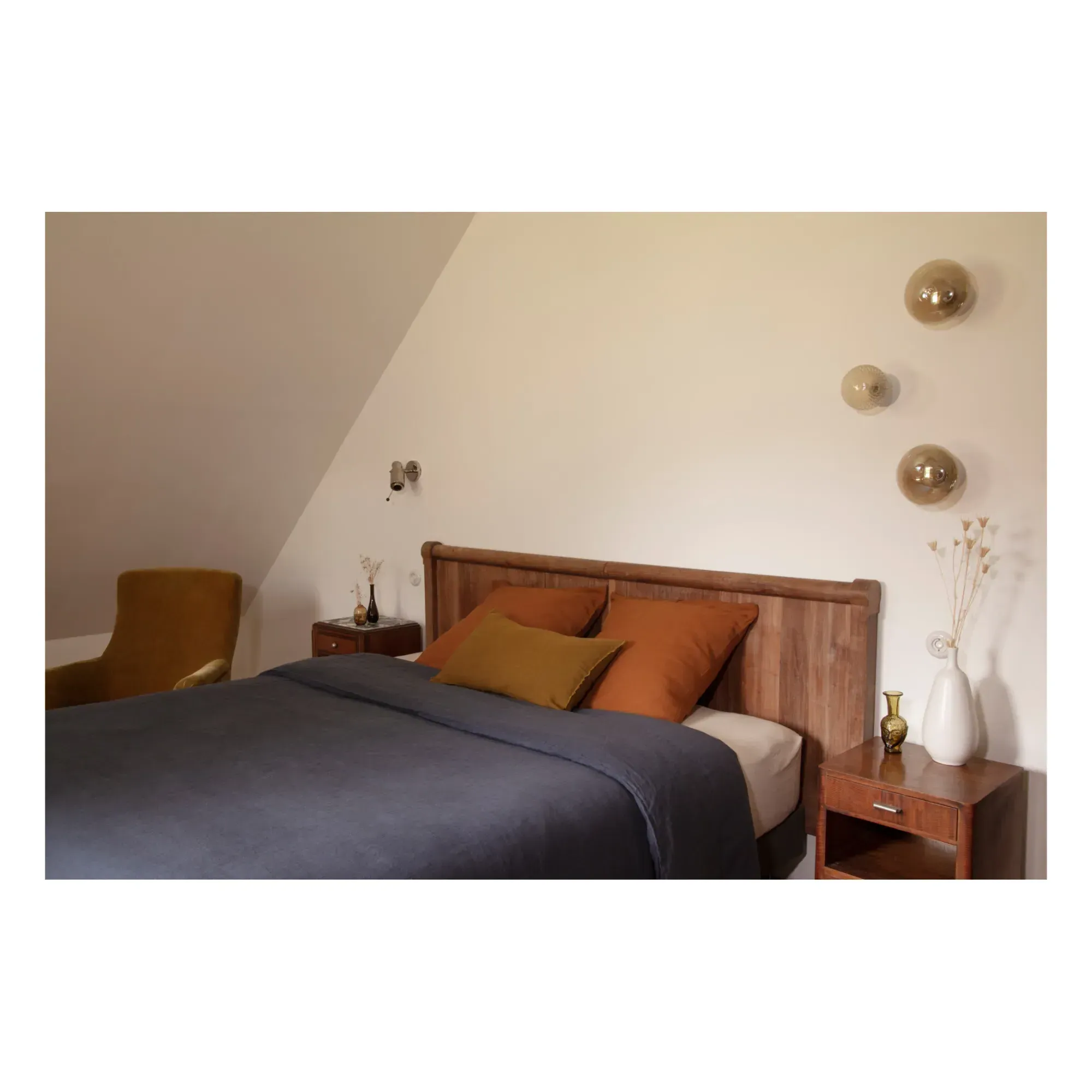 Washed Linen Duvet Cover - Storm Blue product