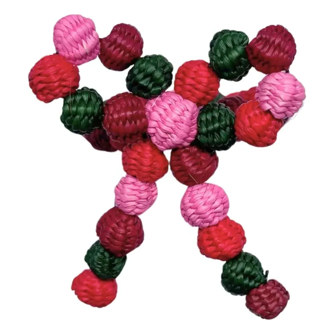 Braided Ribbon Napkin Ring - Multicoloured, Toquilla Palm product
