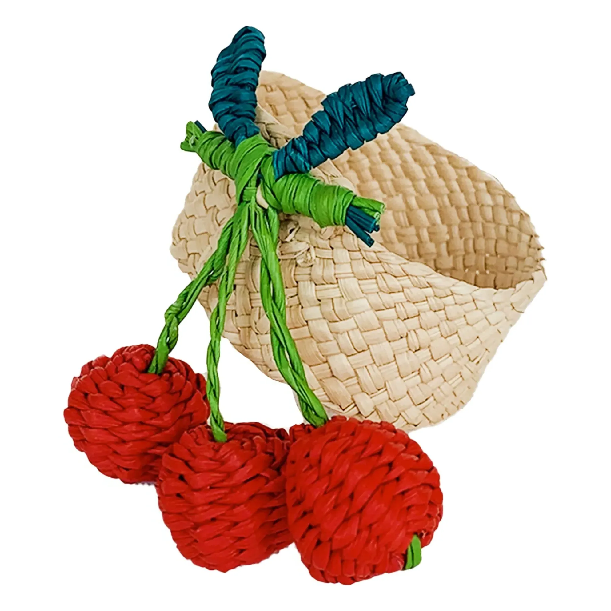 Cherry Napkin Ring - Red, Toquilla Palm product
