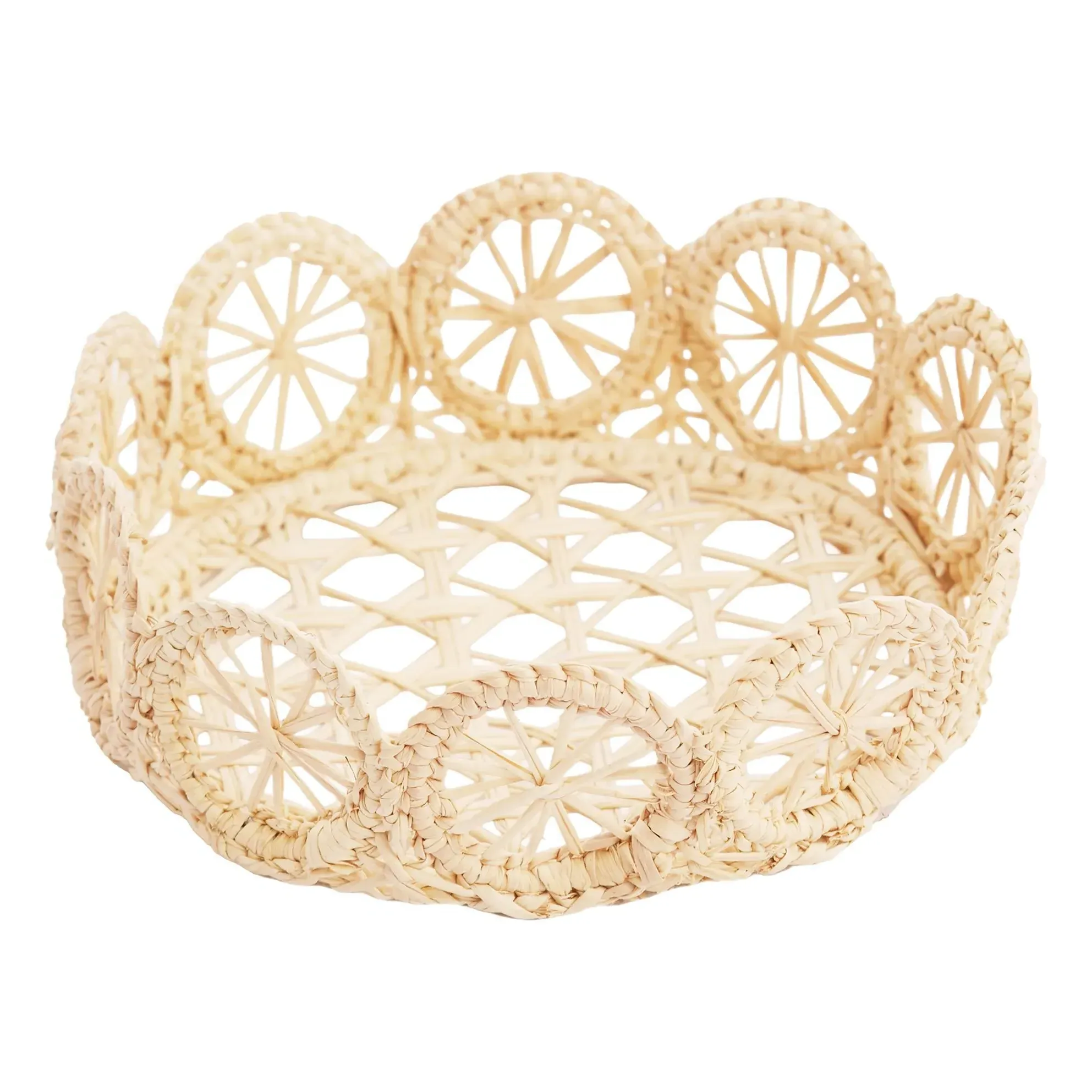 Circles Round Coasters - Natural, Iraca Palm Fiber product