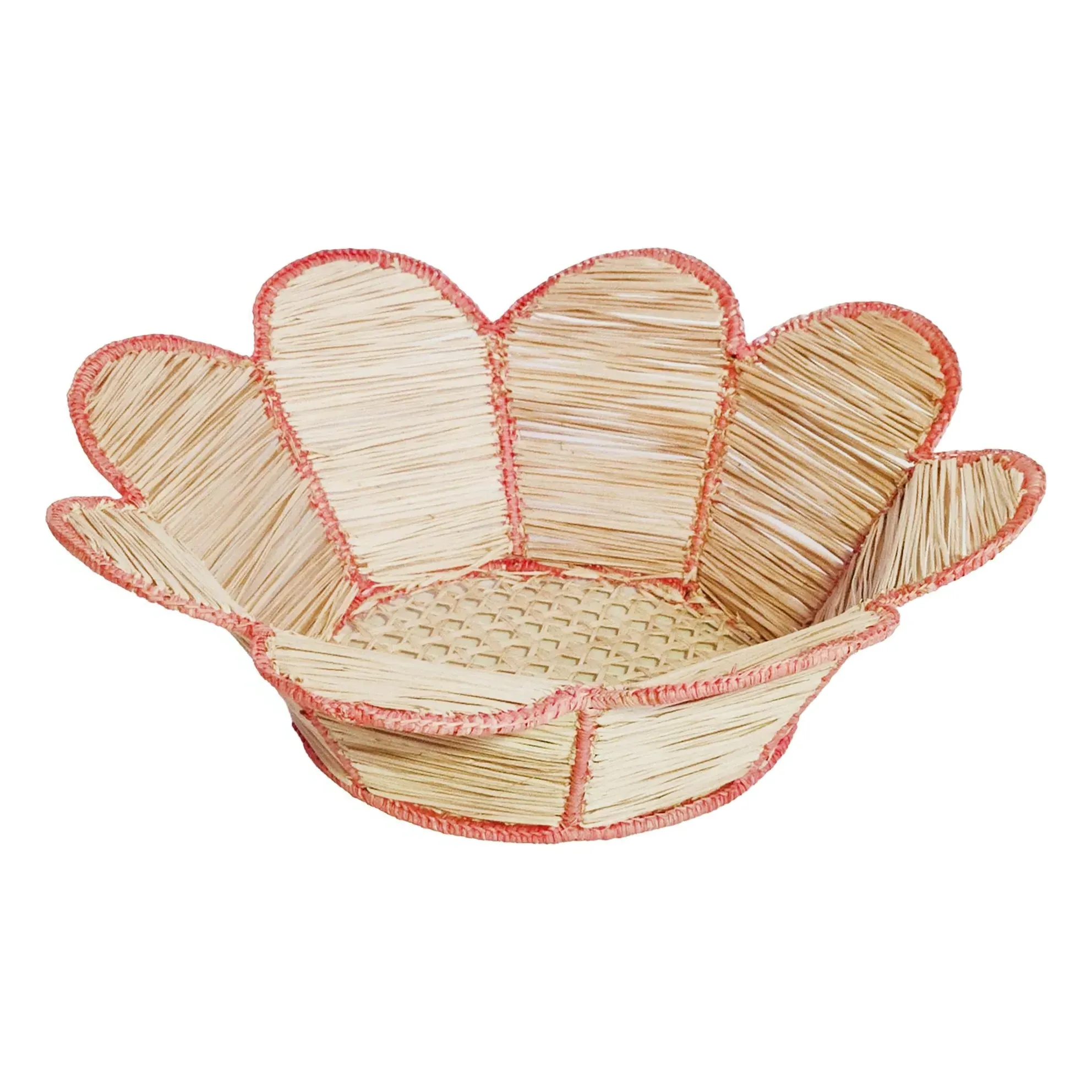 Coro Cora Flower Basket - Natural, Dried Iraca Palm Fiber product