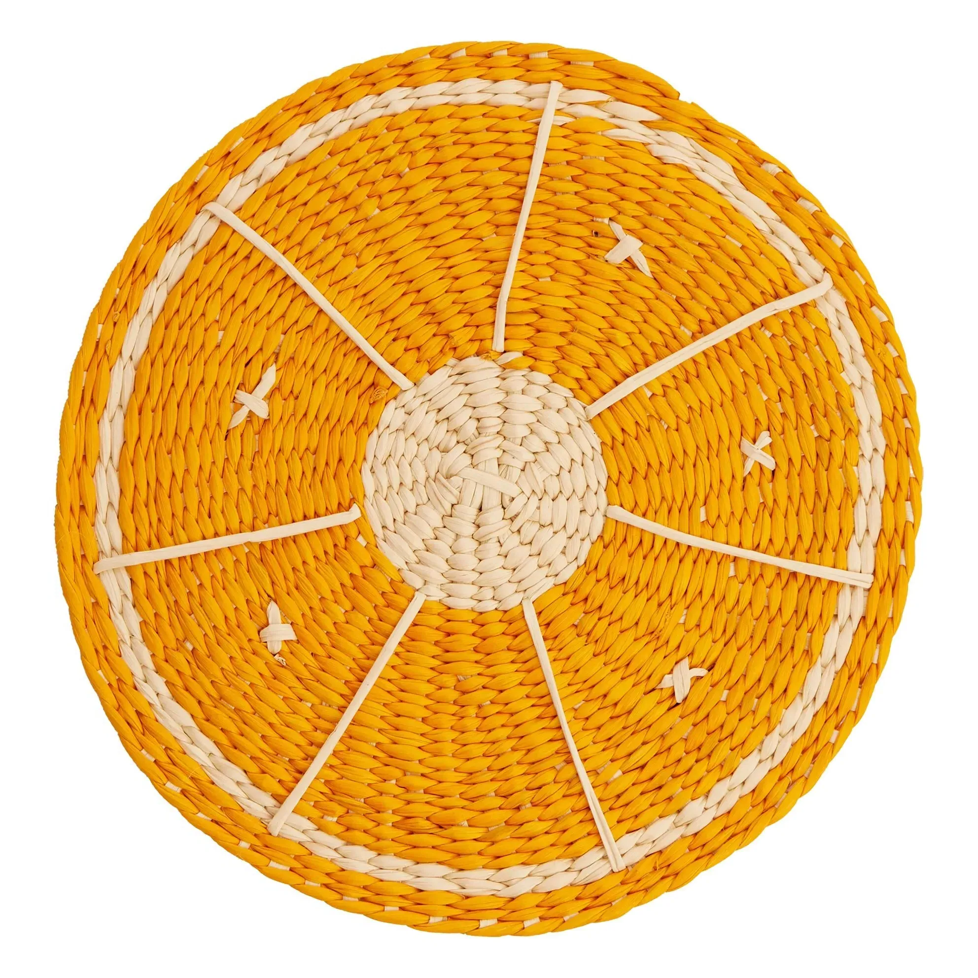 Coro Cora Round Coaster - Orange, Toquilla Palm Fiber product
