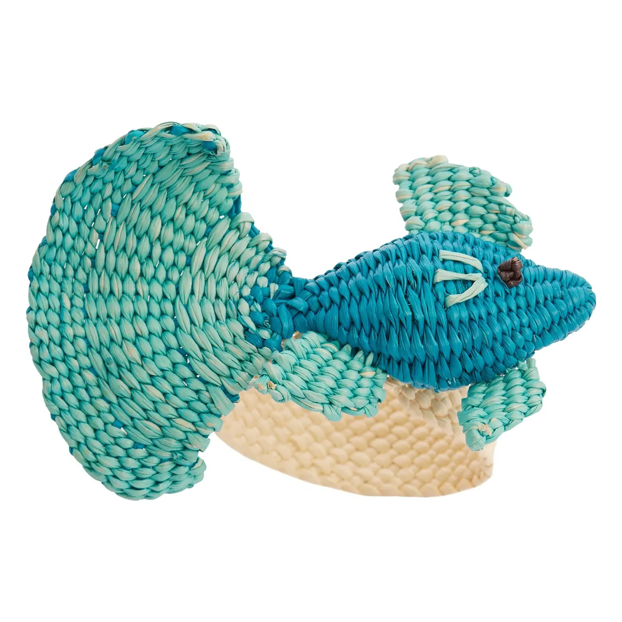 Fish Napkin Ring - Blue, Toquilla Palm product