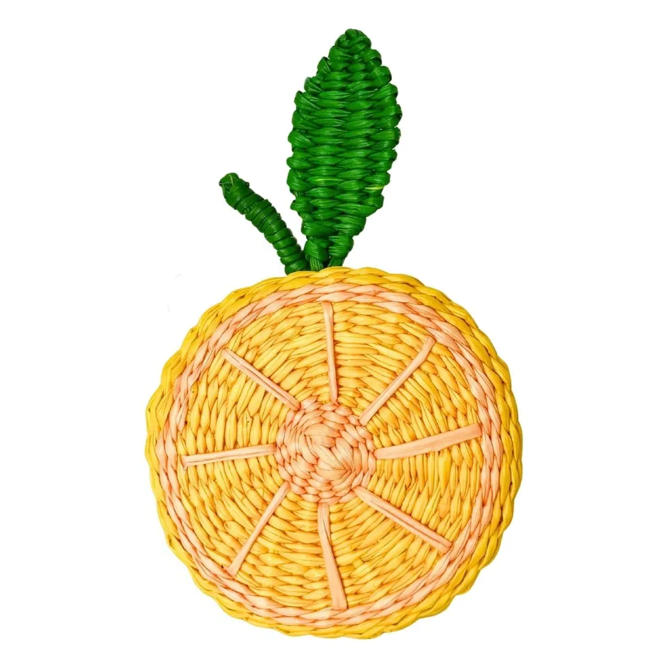 Lemon Slice Napkin Ring - Yellow, Toquilla Palm product