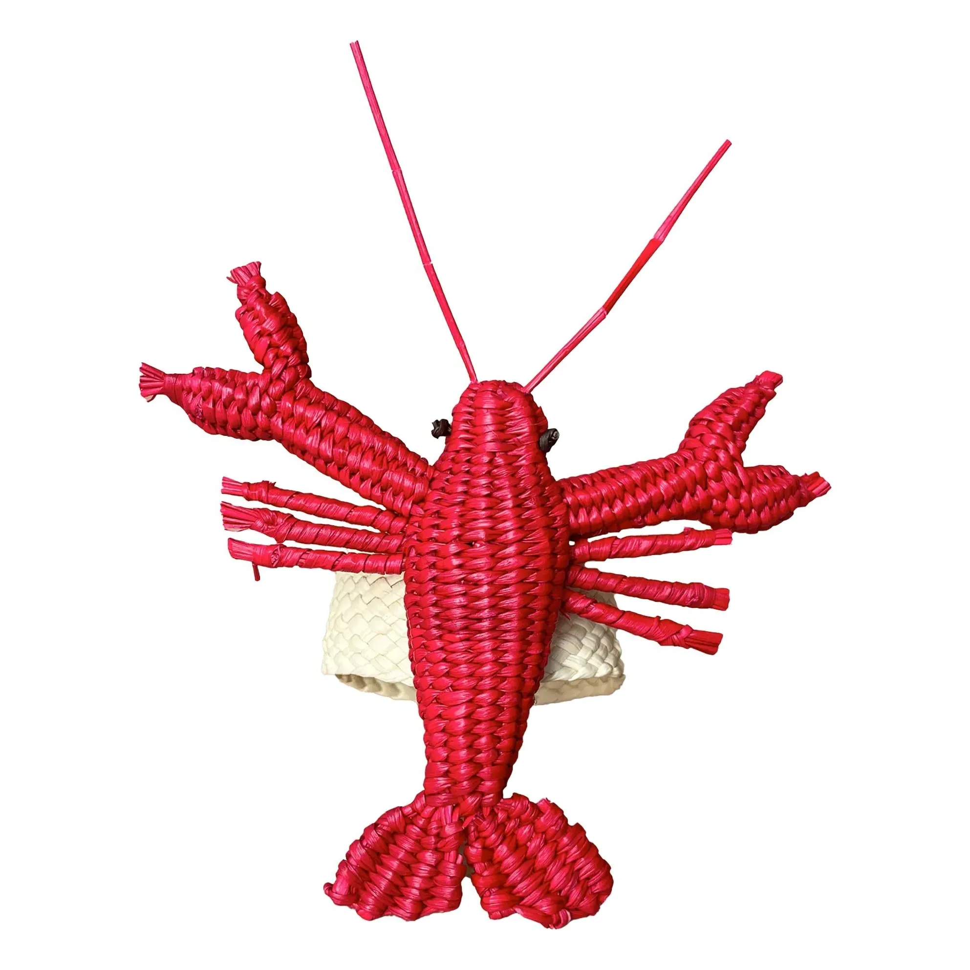 Lobster Napkin Ring - Red, Toquilla Palm product