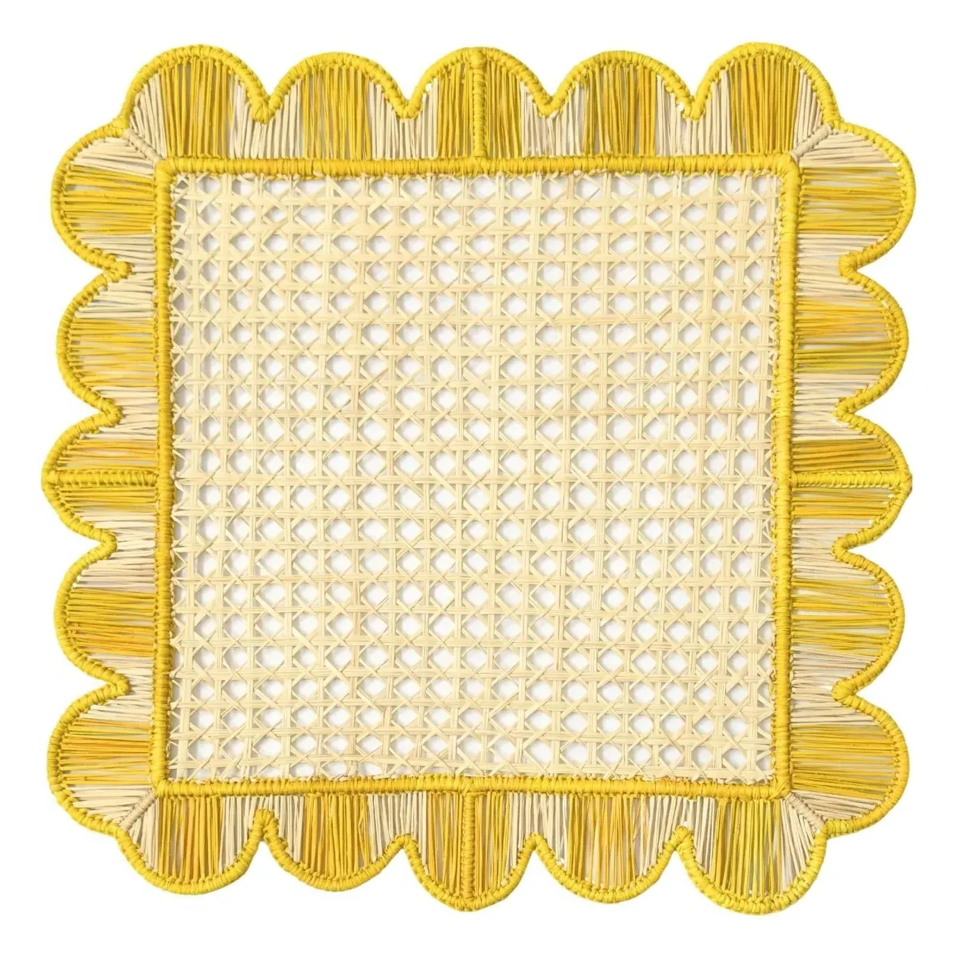 Mercado Woven Placemat - Yellow, Iraca Palm product