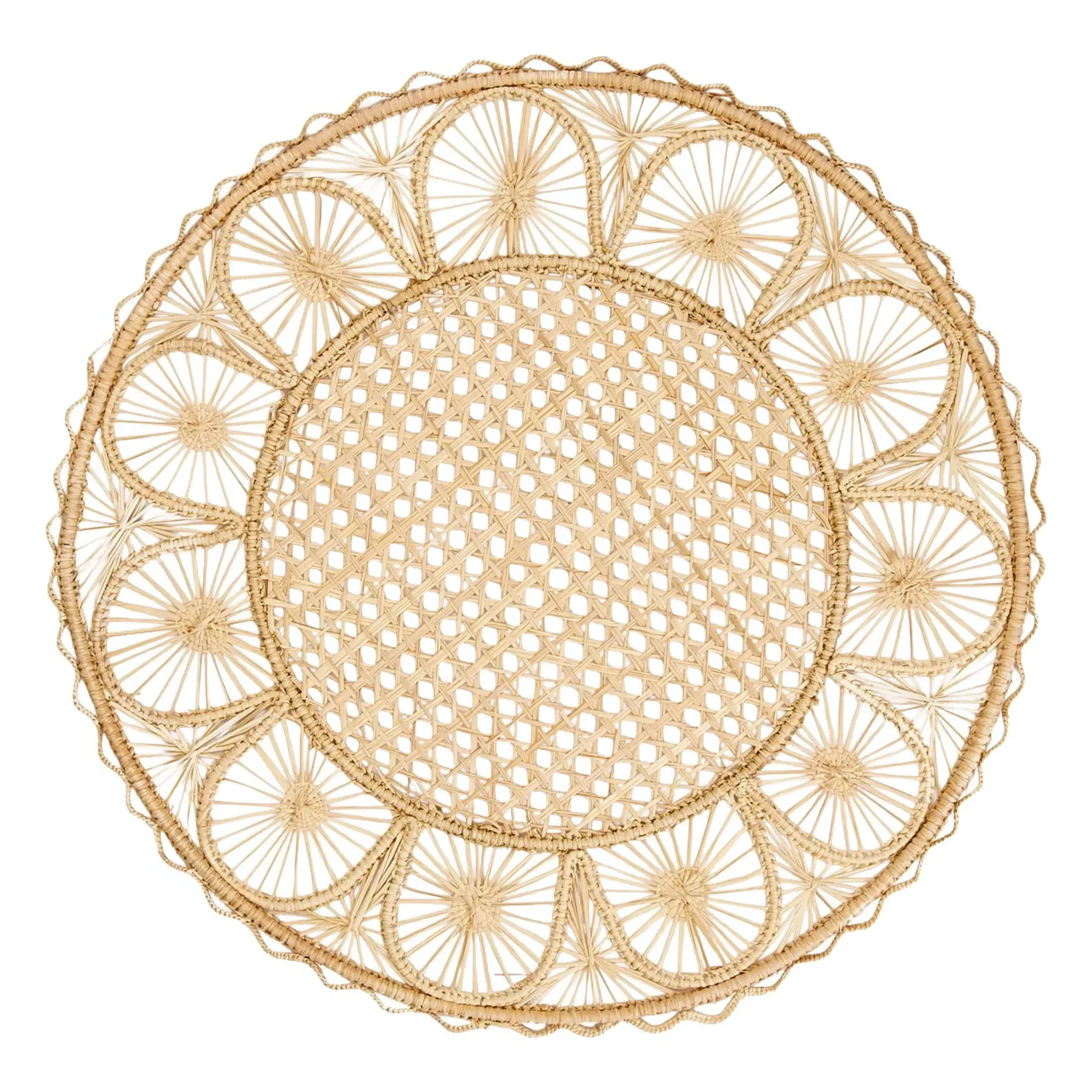 Nube Round Placemat - Natural, Iraca Palm product