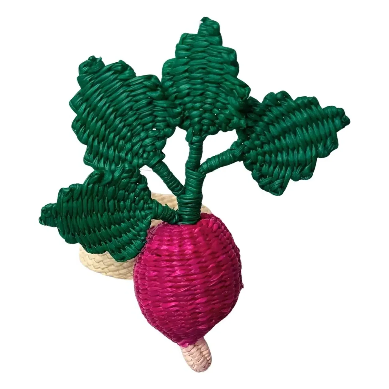 Radish Napkin Ring - Purple, Toquilla Palm product