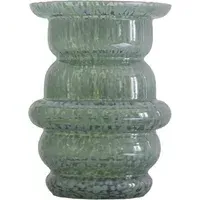 Dome Speckled Glass Vase - Green alternate view