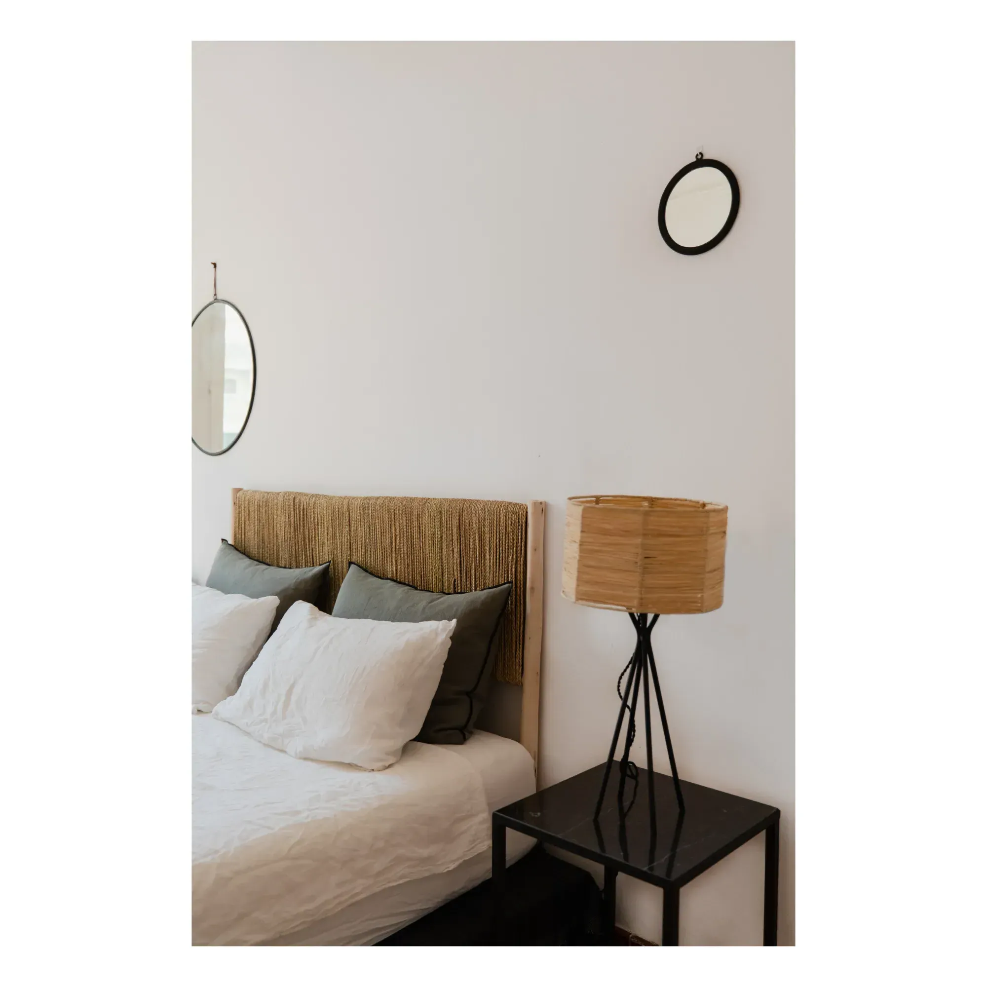 Palm Leaf Bedhead - Natural, Wood alternate view
