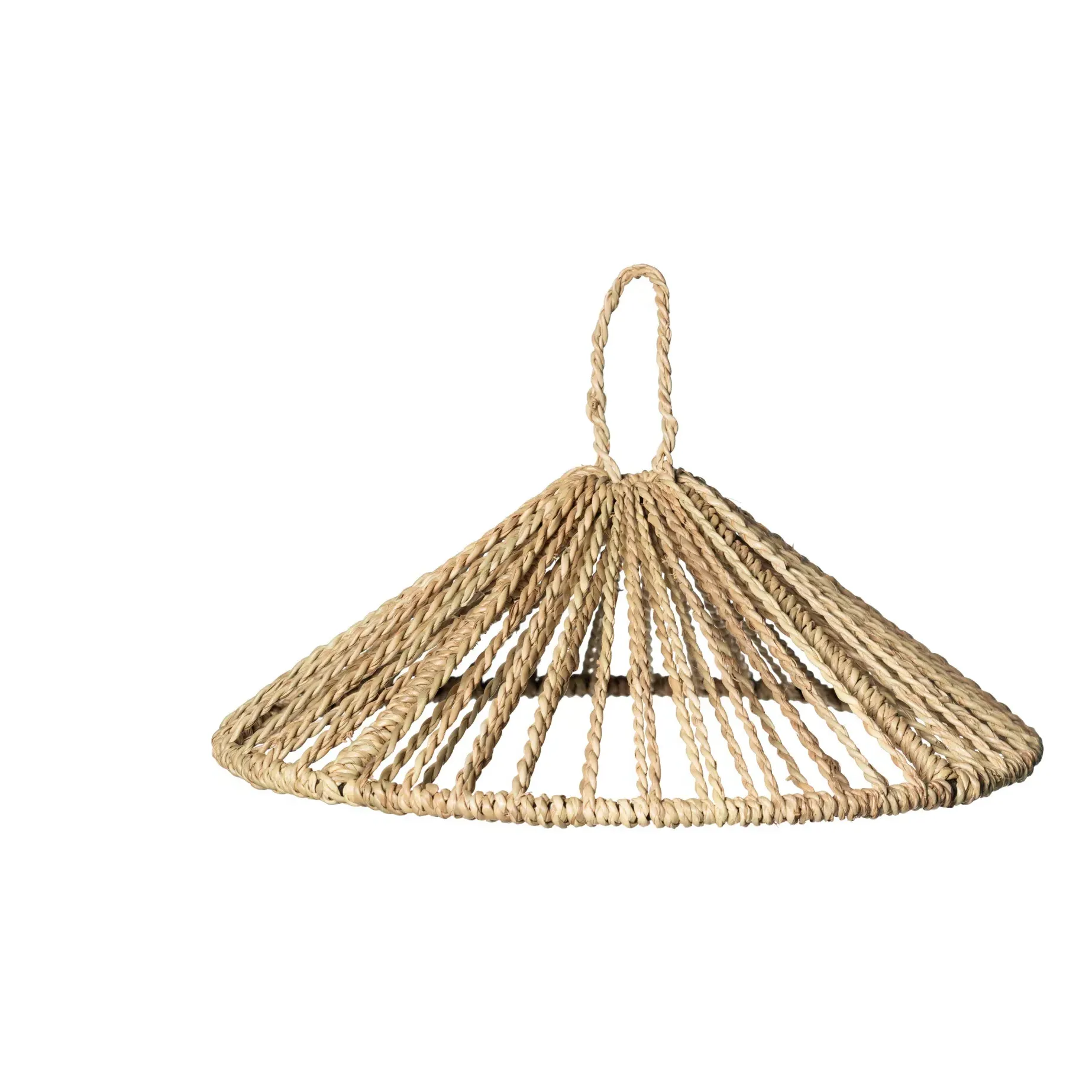 Rope Pendant Lampshade - Natural, Metal & Rope product