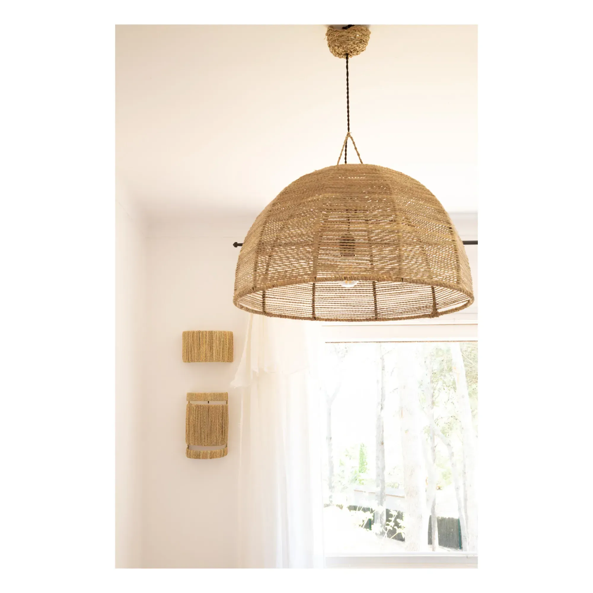 Rope Wall Lamp - Natural alternate view