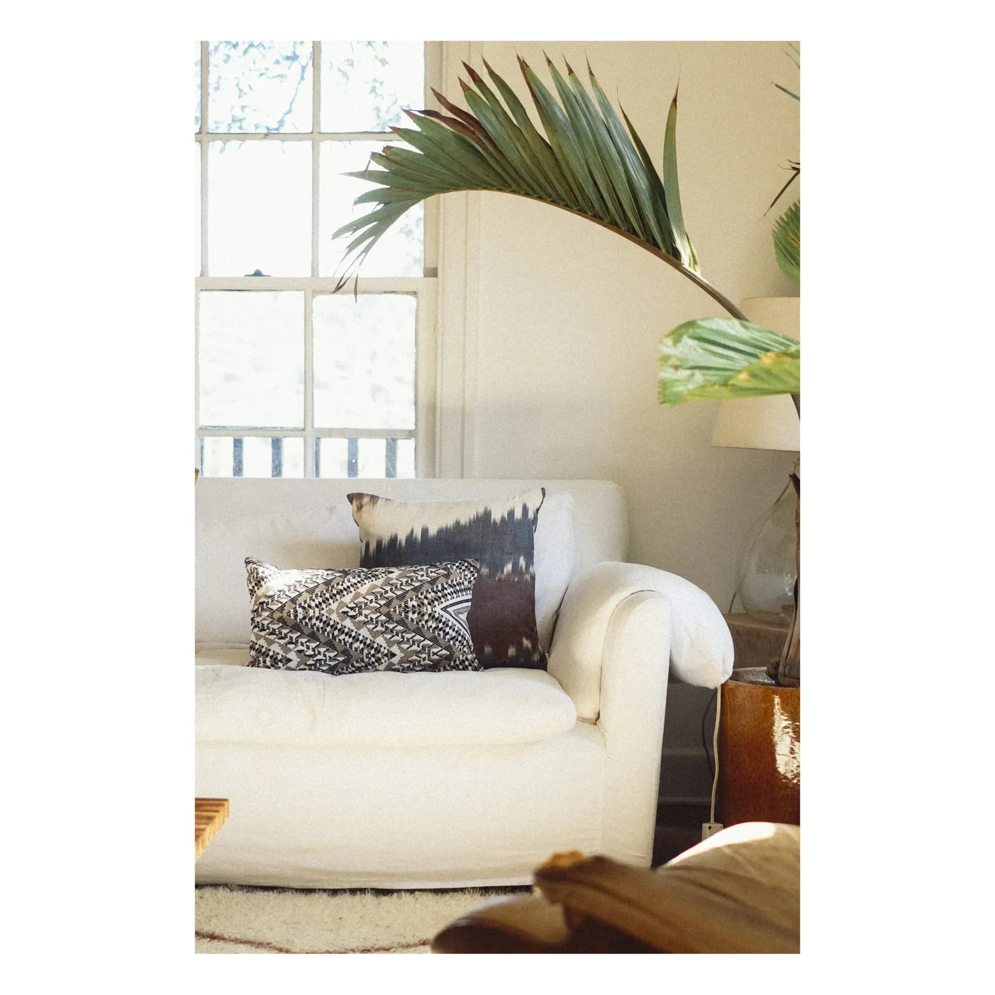 Rios Rectangular Cushion - Blue, Cotton alternate view