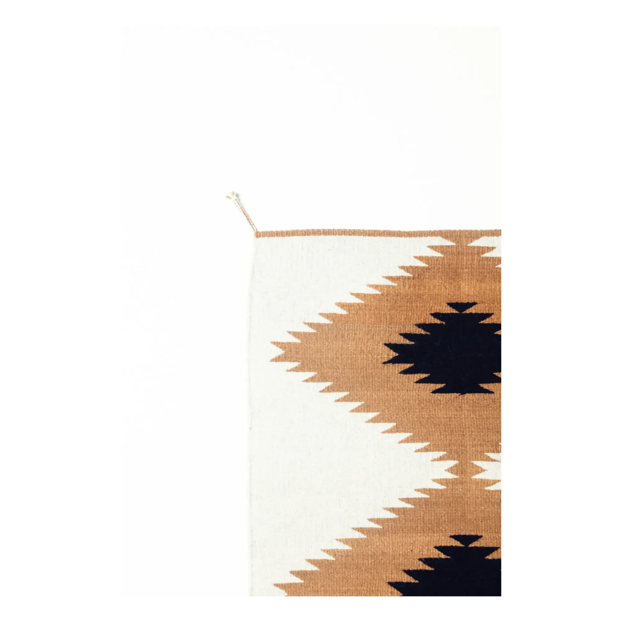 Valle Flat-Woven Wool Rug - Caramel alternate view