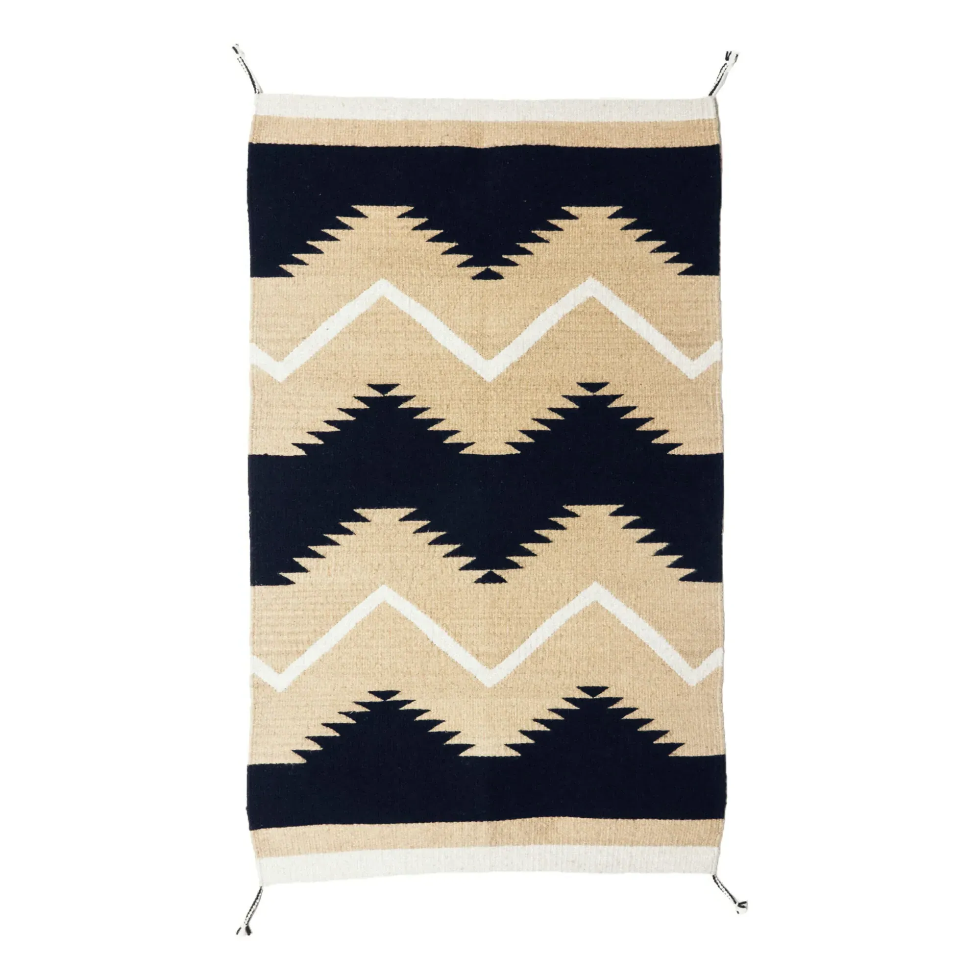 Zapoteco Woollen Rug - Beige, Wool product