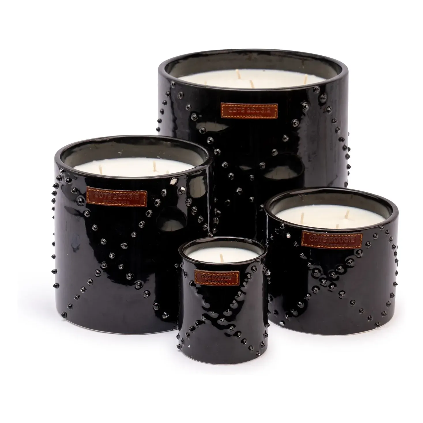 Nomad Noir Atlas Cedar Scented Candle - Black, Ceramic alternate view