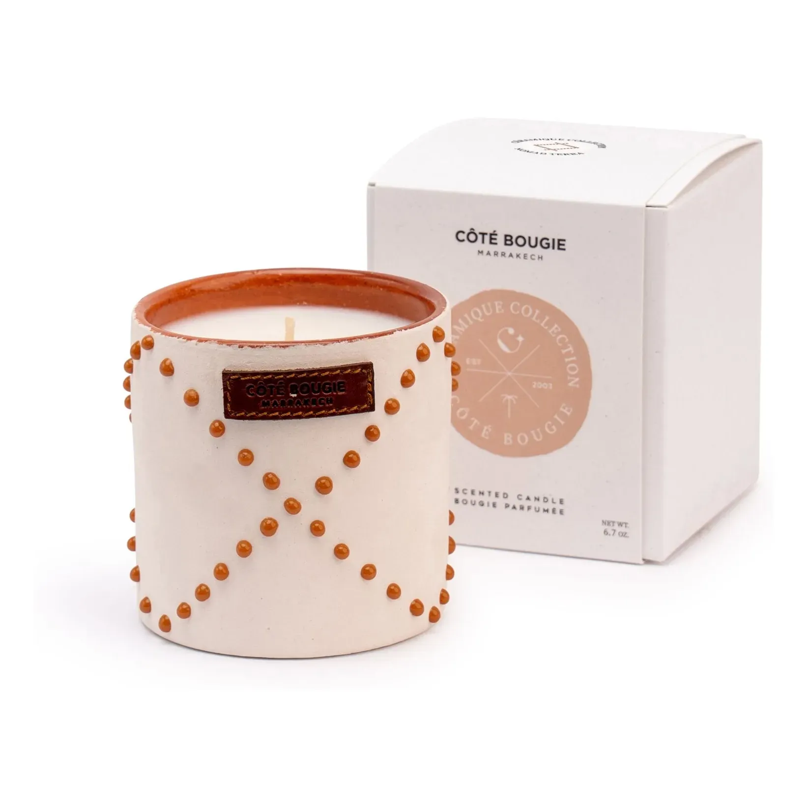 Nomad Terra Dates Scented Candle Single-Wick - Terracotta, Ceramic product