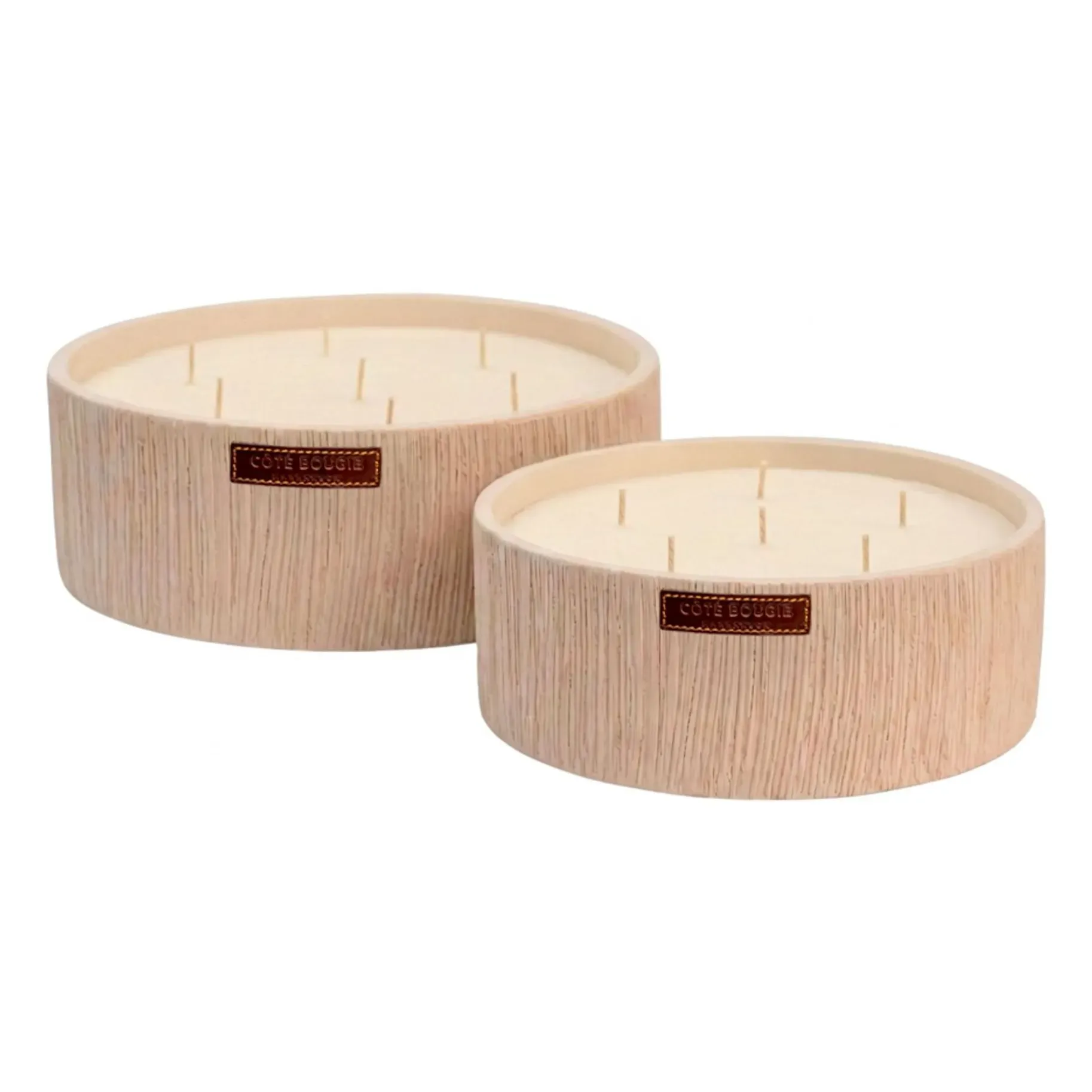 Striated Flat Candle - Dates product