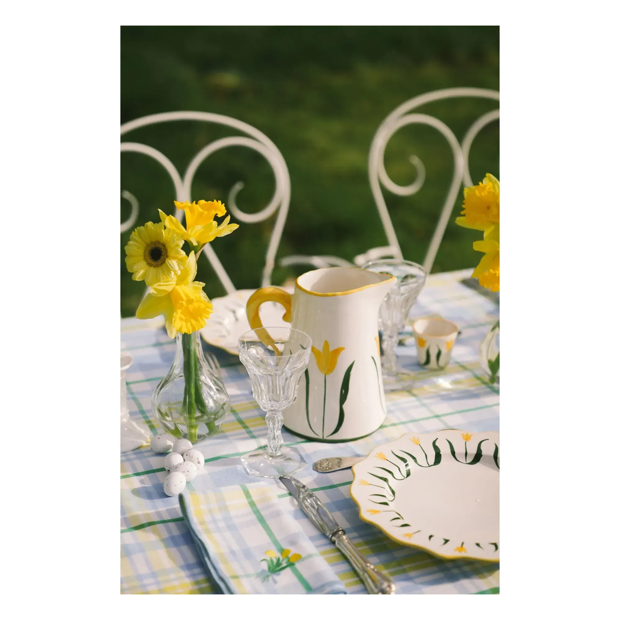 Fan Fan Carafe - Yellow, Earthenware alternate view