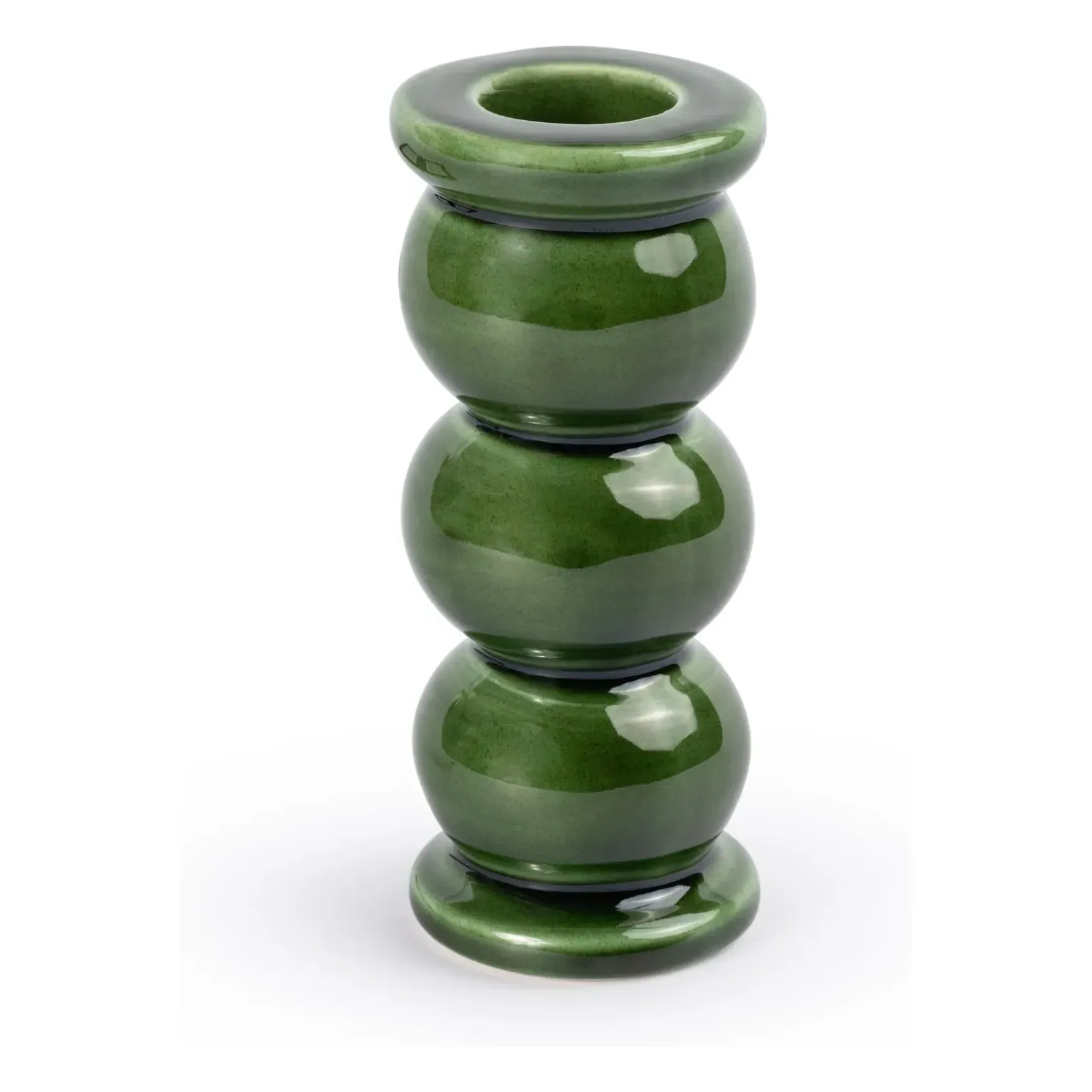 Olaf Candlestick - Dark Green, Earthenware product