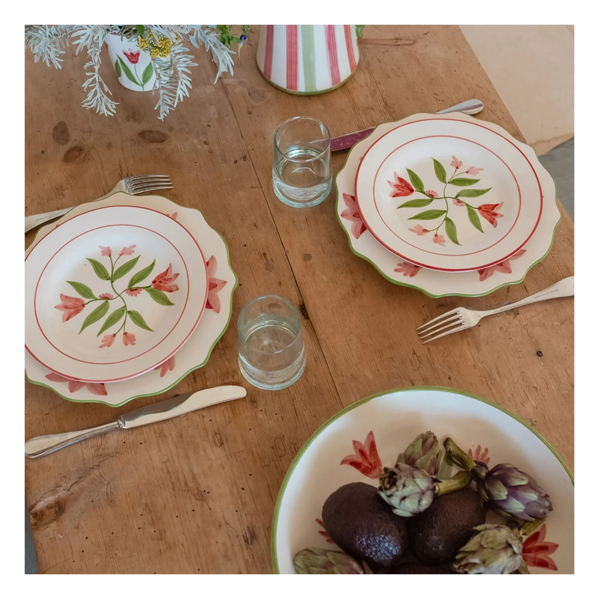 Romy Small Plate - Pink, Earthenware alternate view